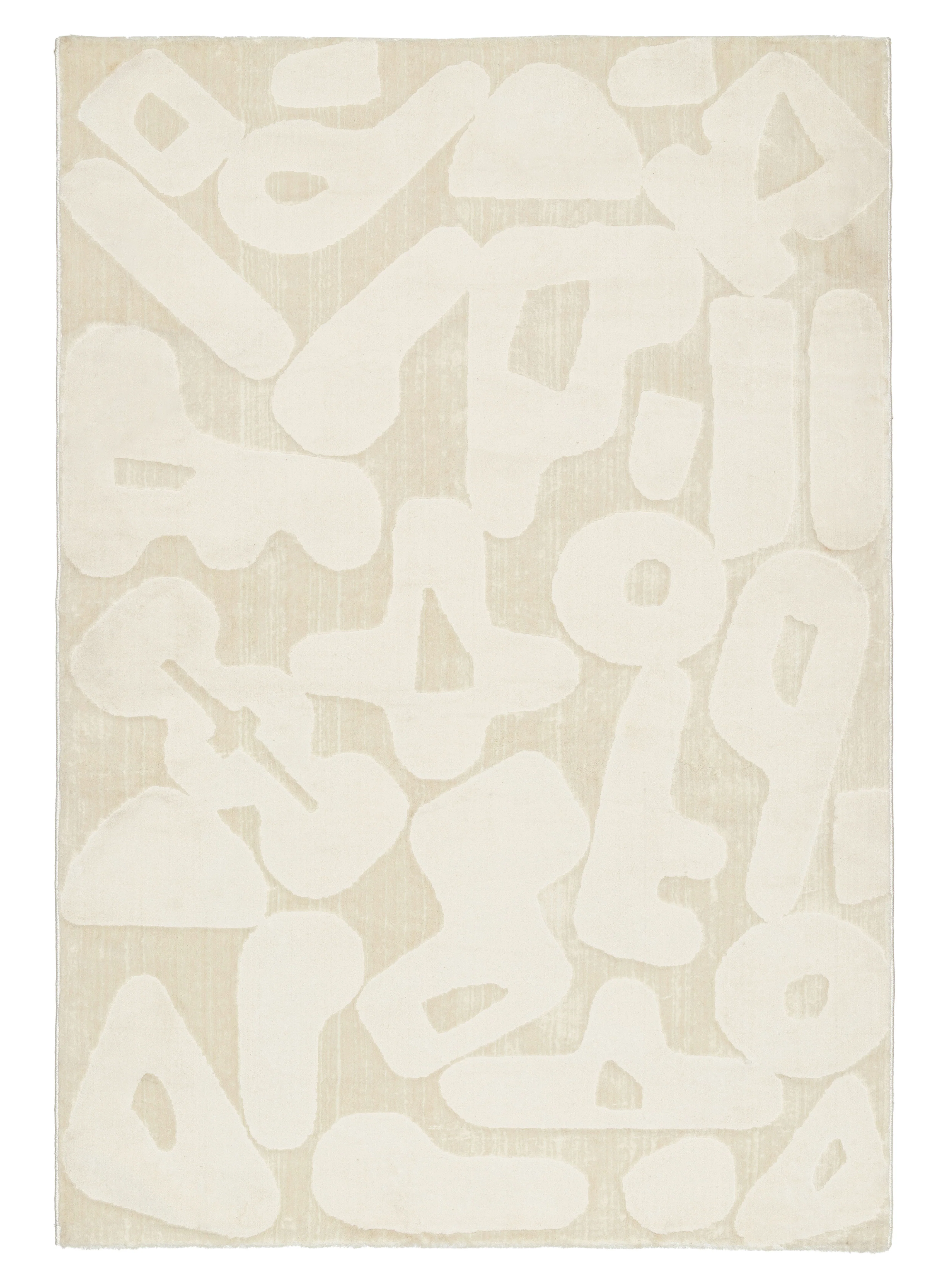 Izar Neutral Abstract Rug