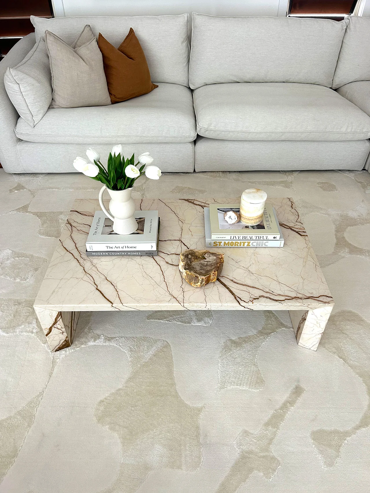 Izar Neutral Abstract Rug - Image 5