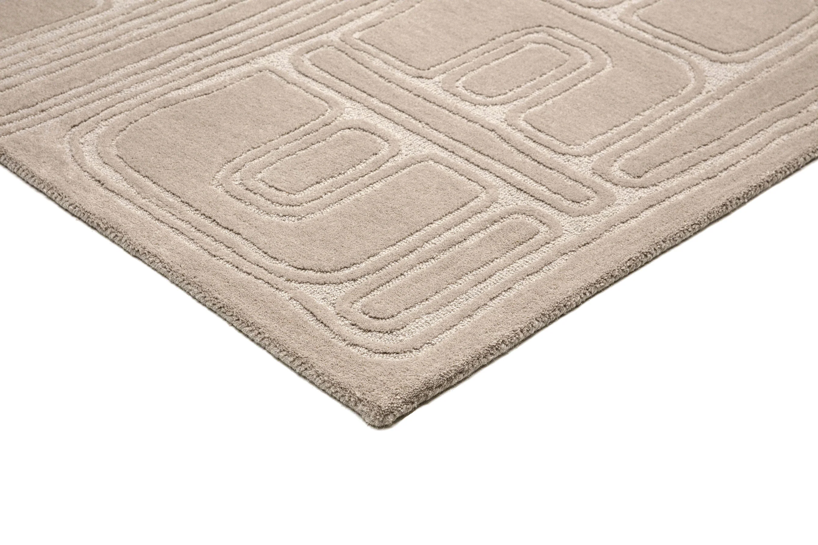 Jafina Beige Abstract Hand-Tufted Rug - Image 12