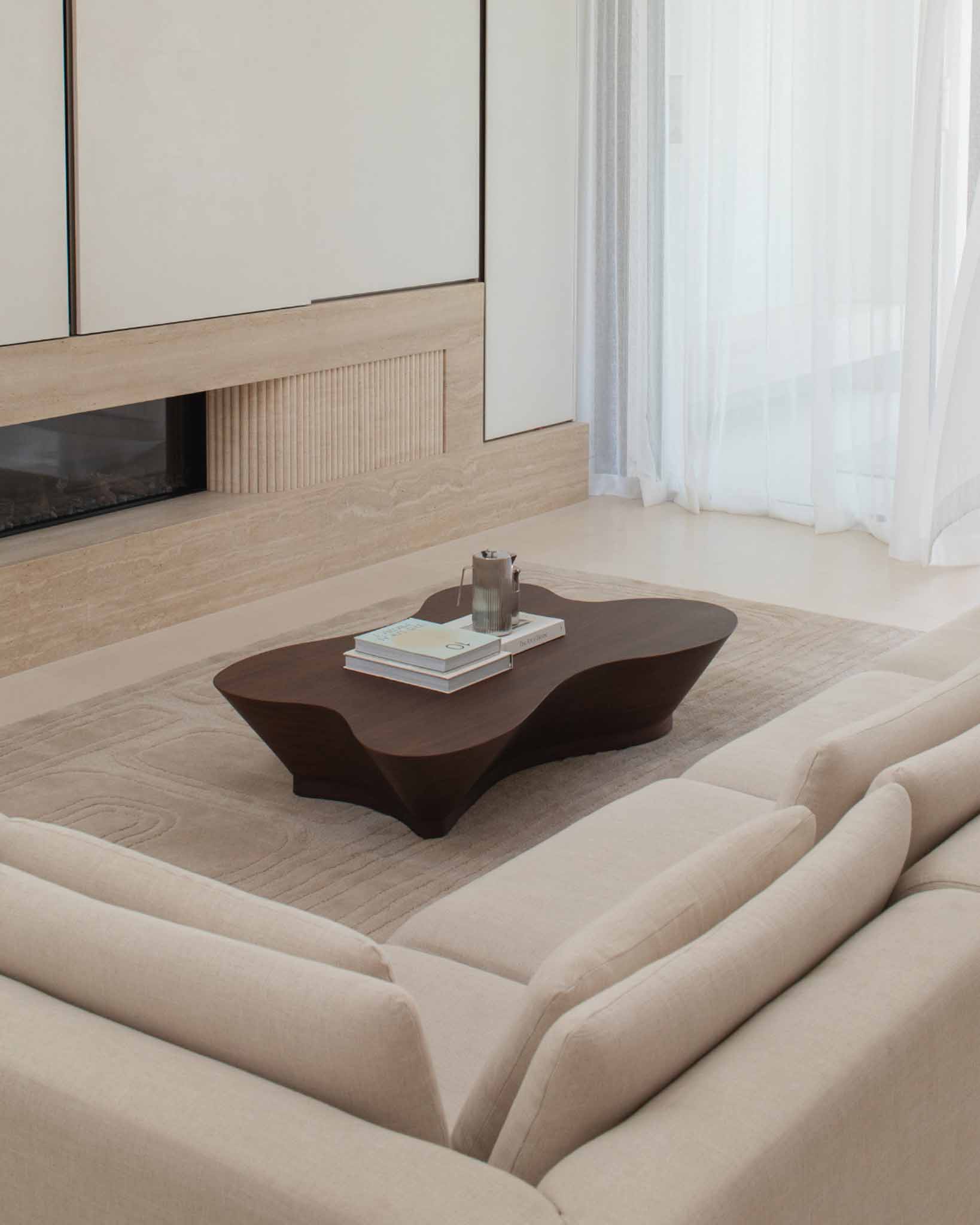 Jafina Beige Abstract Hand-Tufted Rug - Image 4