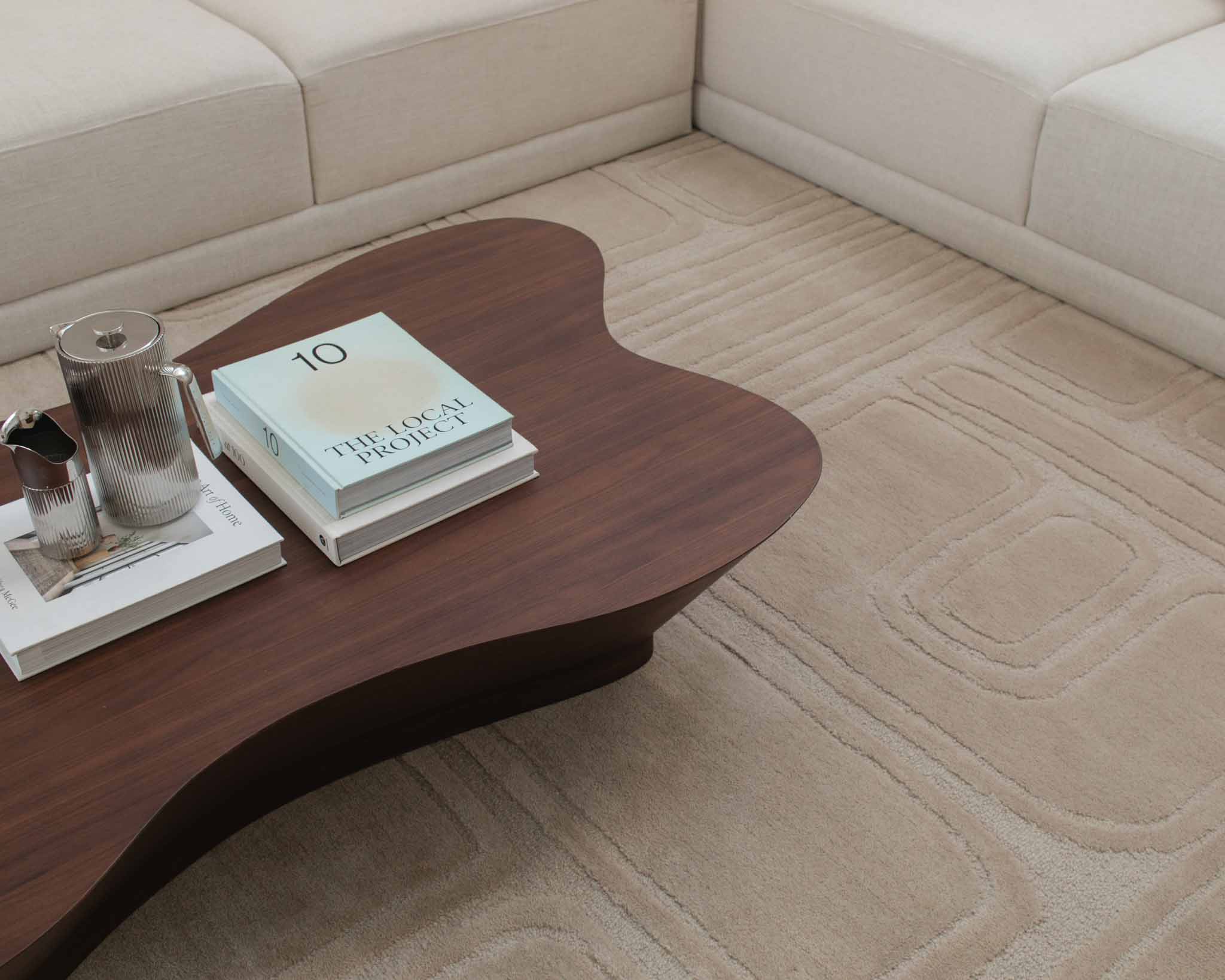 Jafina Beige Abstract Hand-Tufted Rug - Image 5