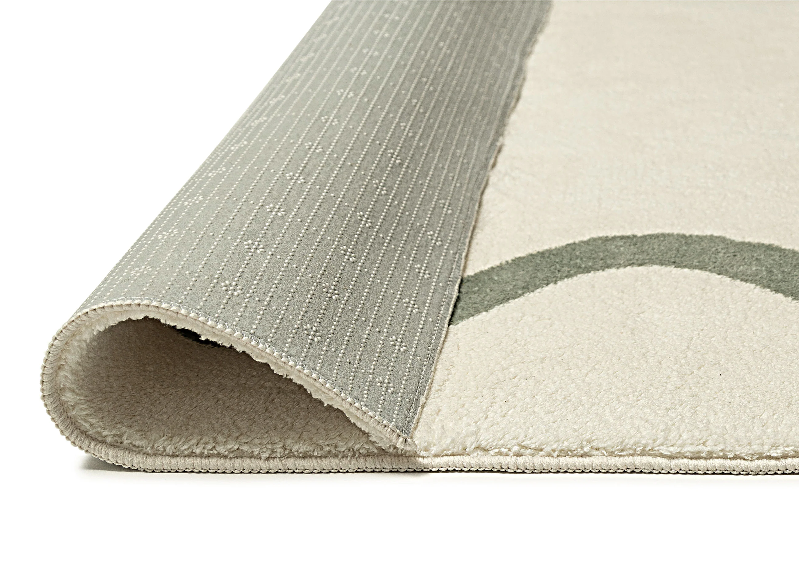 Jamie Green Wiggle Bordered Washable Rug - Image 17