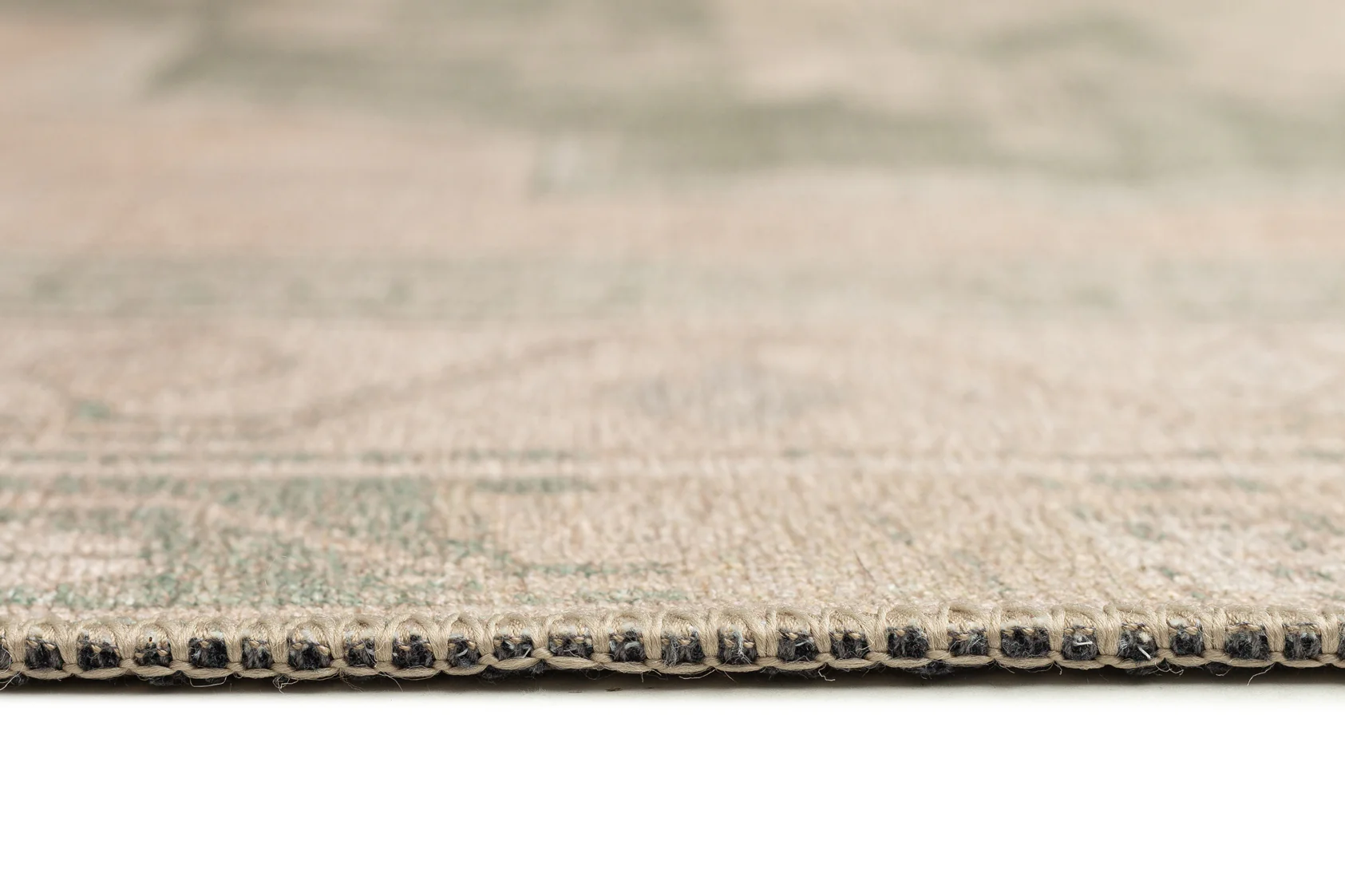 Janella Beige and Green Medallion Washable Rug - Image 12