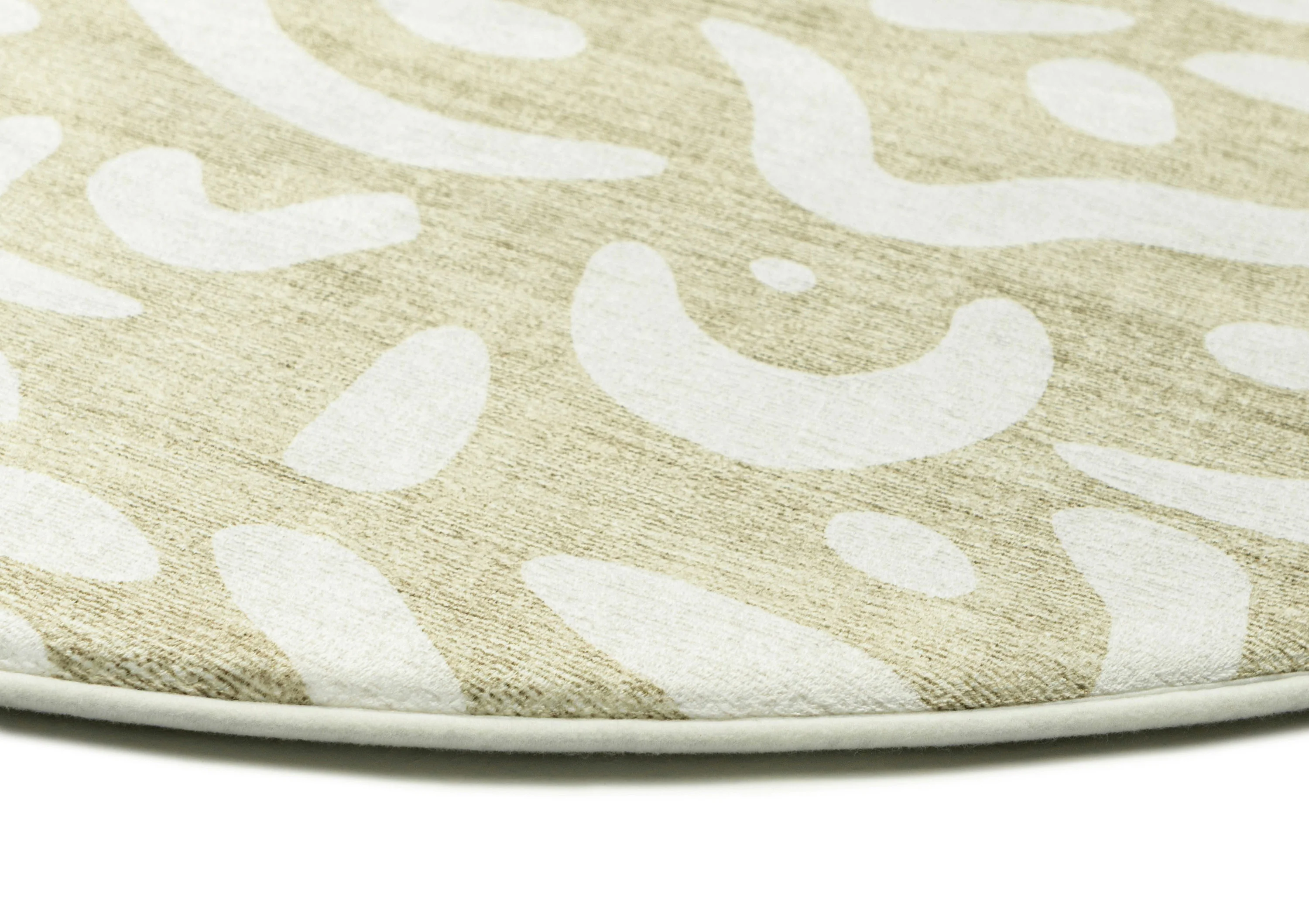 Jema Beige Abstract Rollie Pollie Round Playmat - Image 7