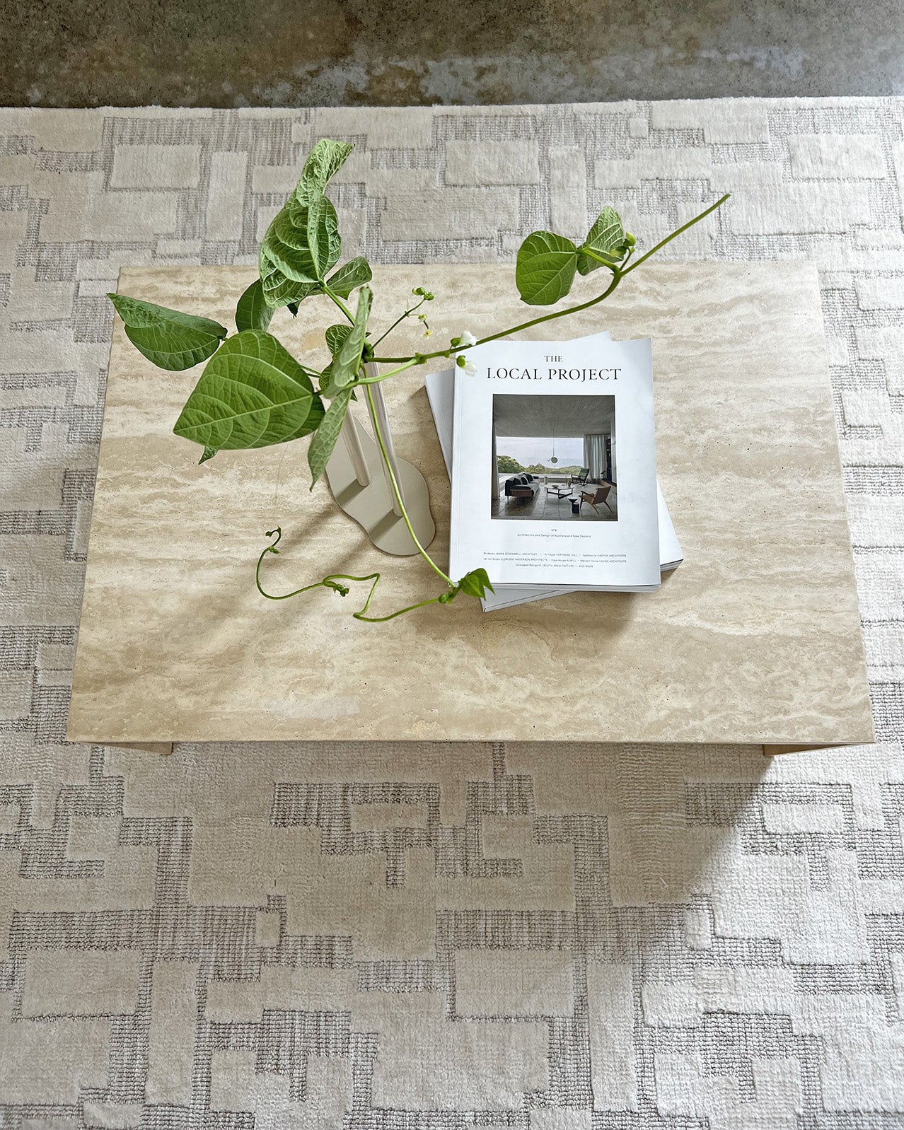 Jessie Ivory Cream Abstract Textured Rug - Image 9