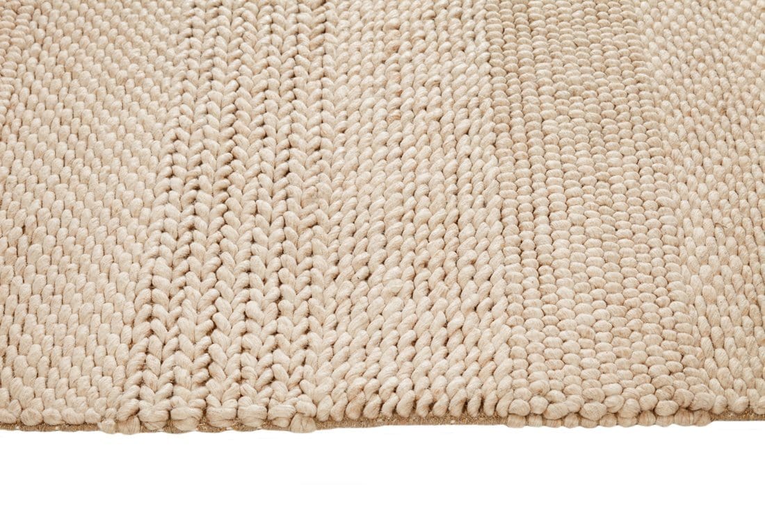 Joline Caramel Beige Braided and Looped Rug - Image 15