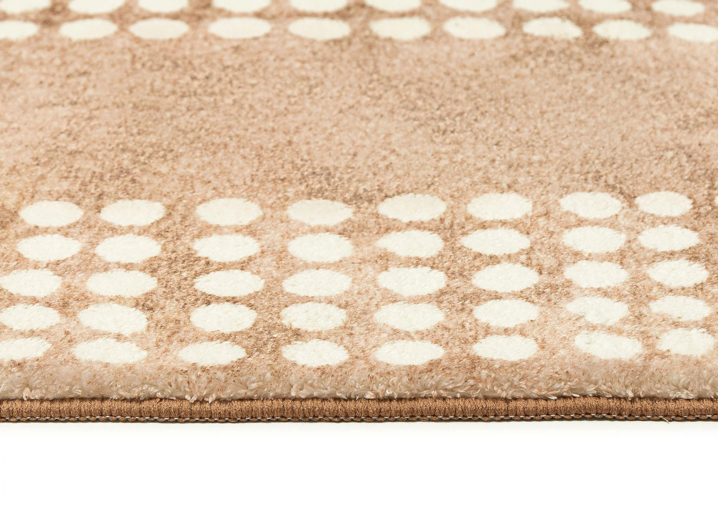 Joni Beige Cream Dot Pattern Washable Rug - Image 12
