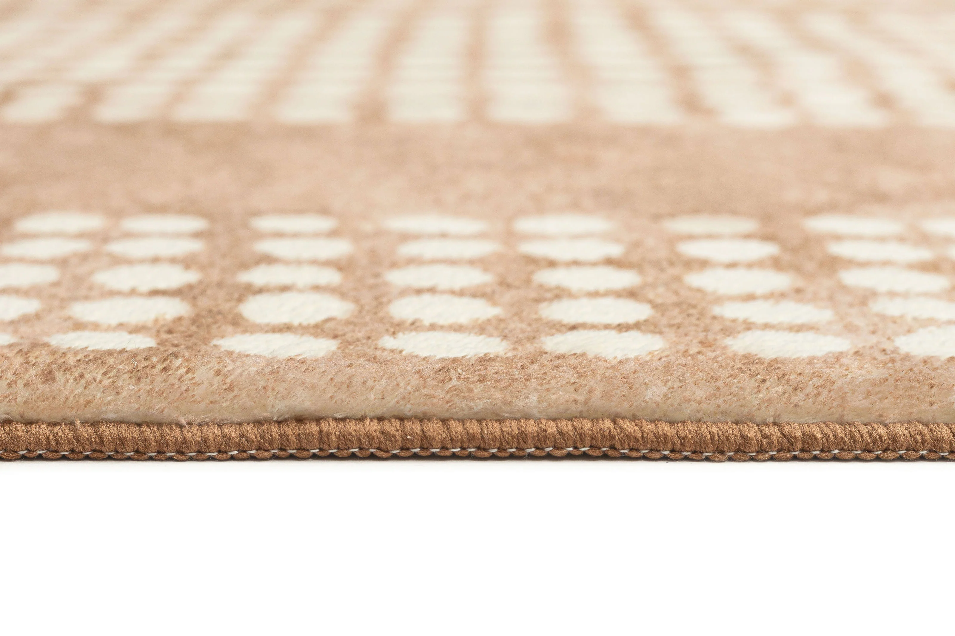 Joni Beige Cream Dot Pattern Washable Rug - Image 14