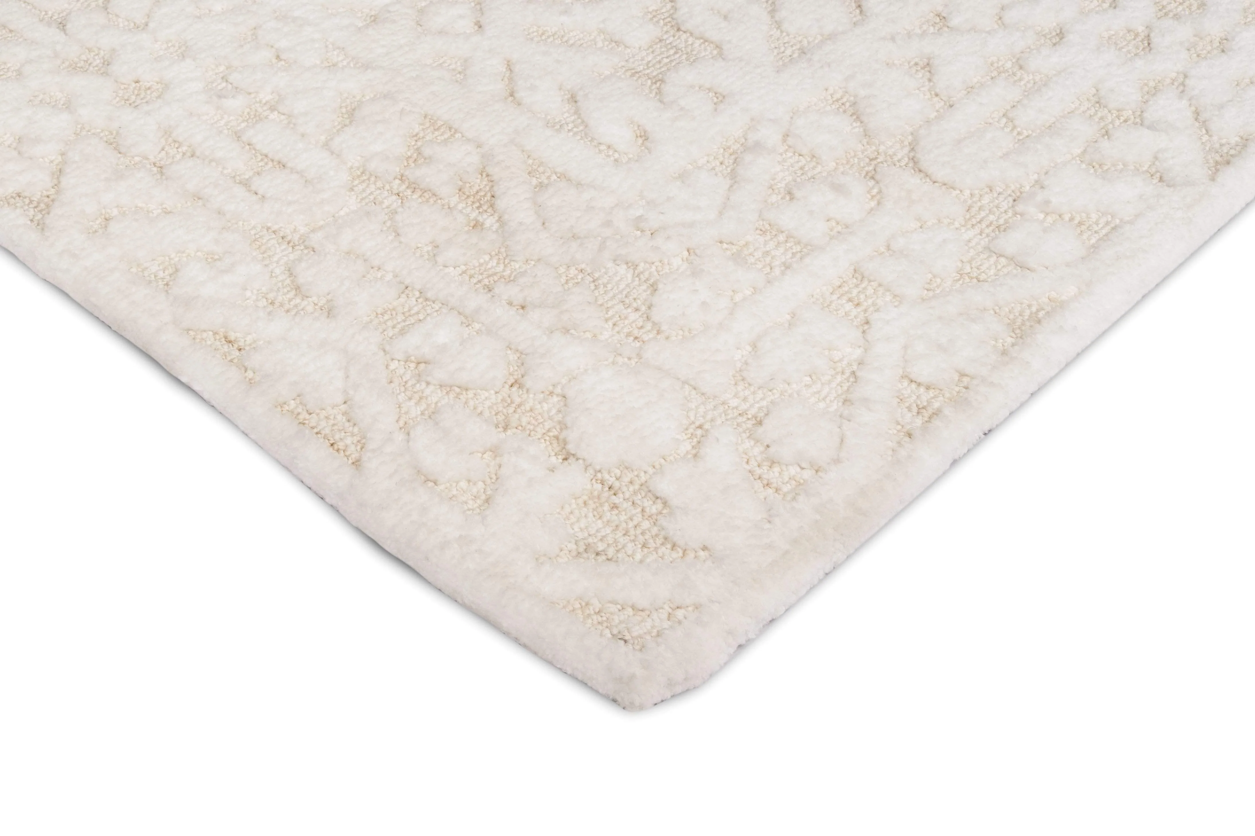 Josephine Ivory and Cream Tribal Transitional Rug - Image 10