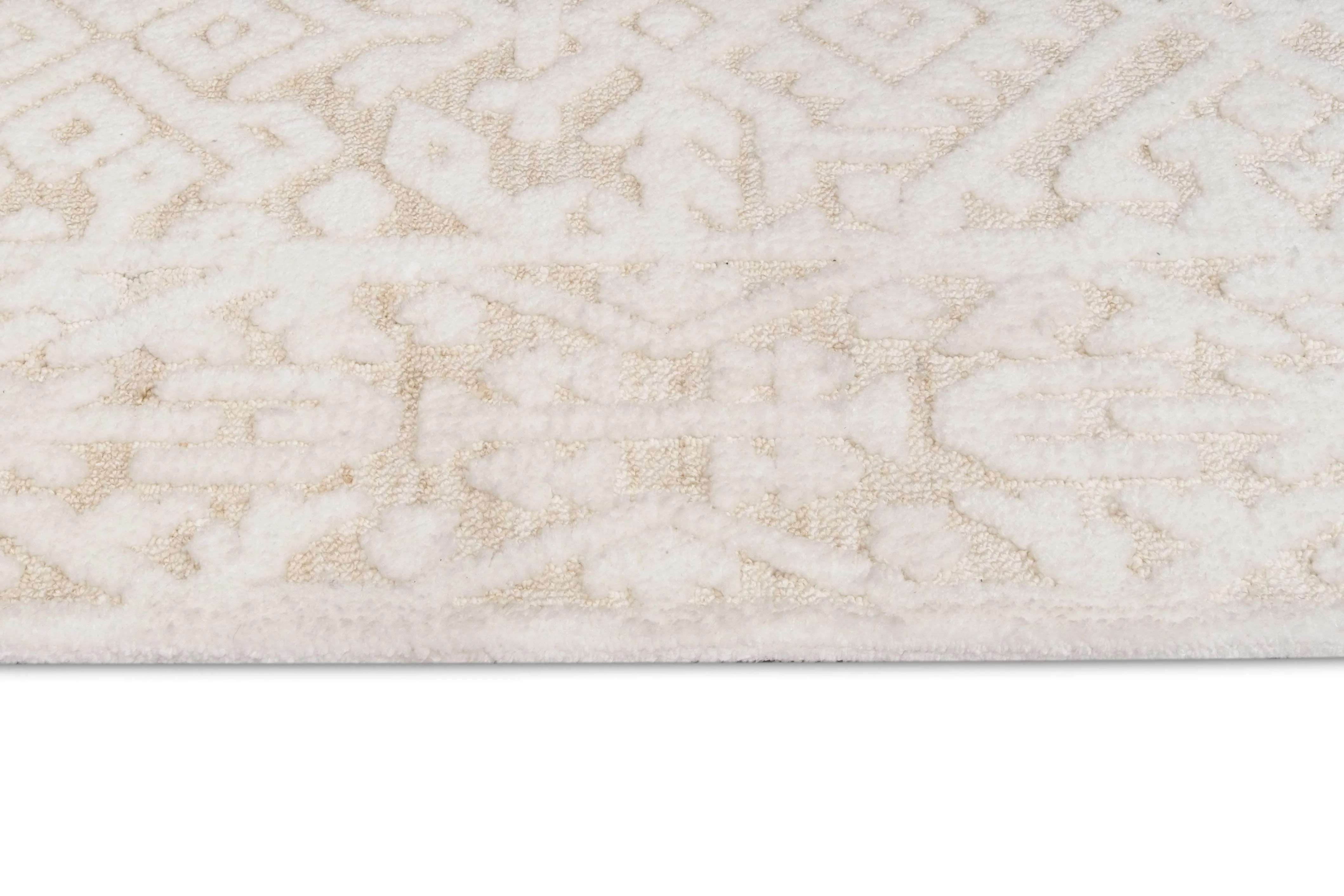 Josephine Ivory and Cream Tribal Transitional Rug - Image 11