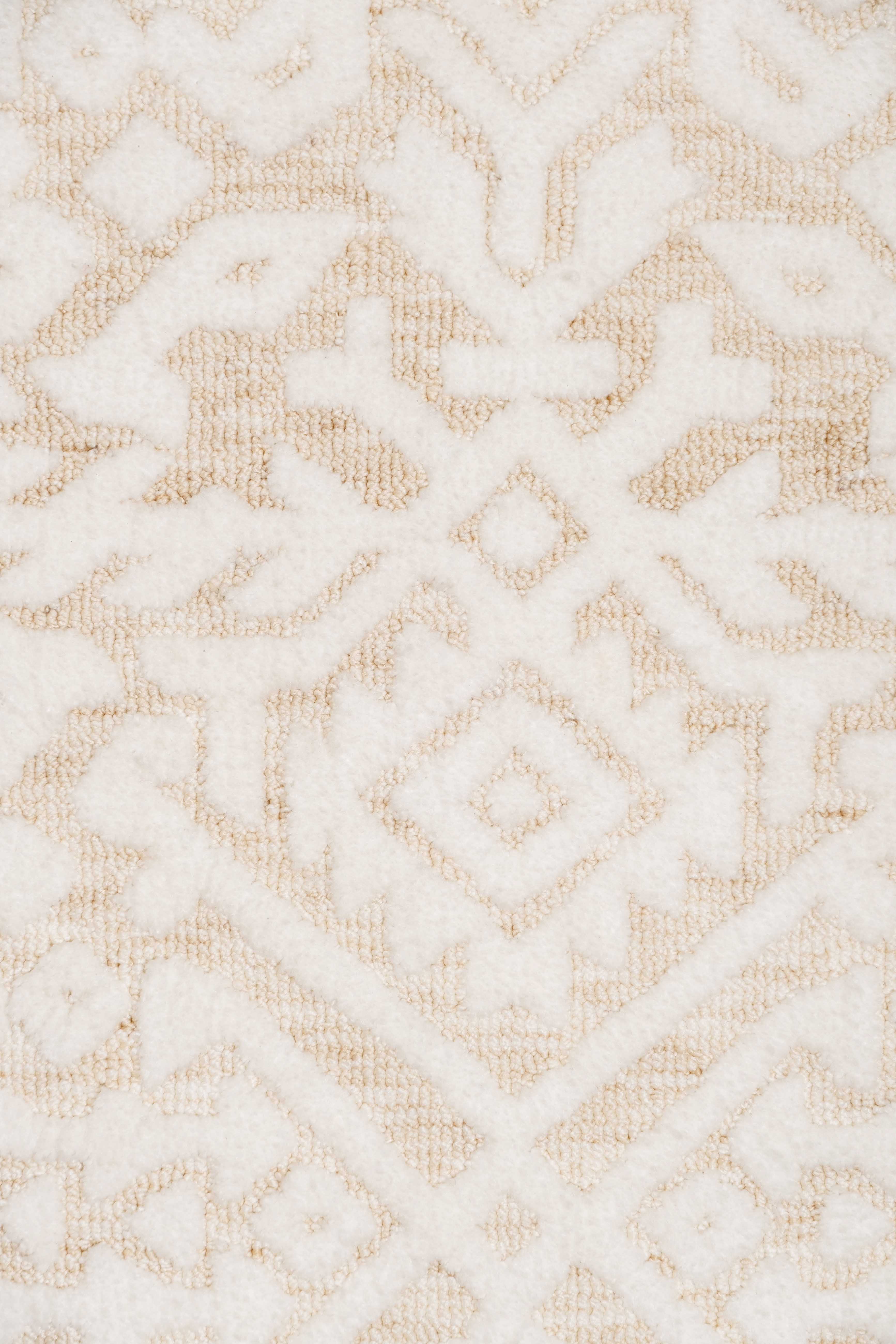 Josephine Ivory and Cream Tribal Transitional Rug - Image 13