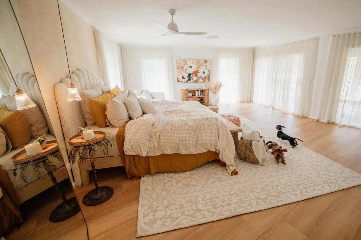 Josephine Ivory and Cream Tribal Transitional Rug - Image 7
