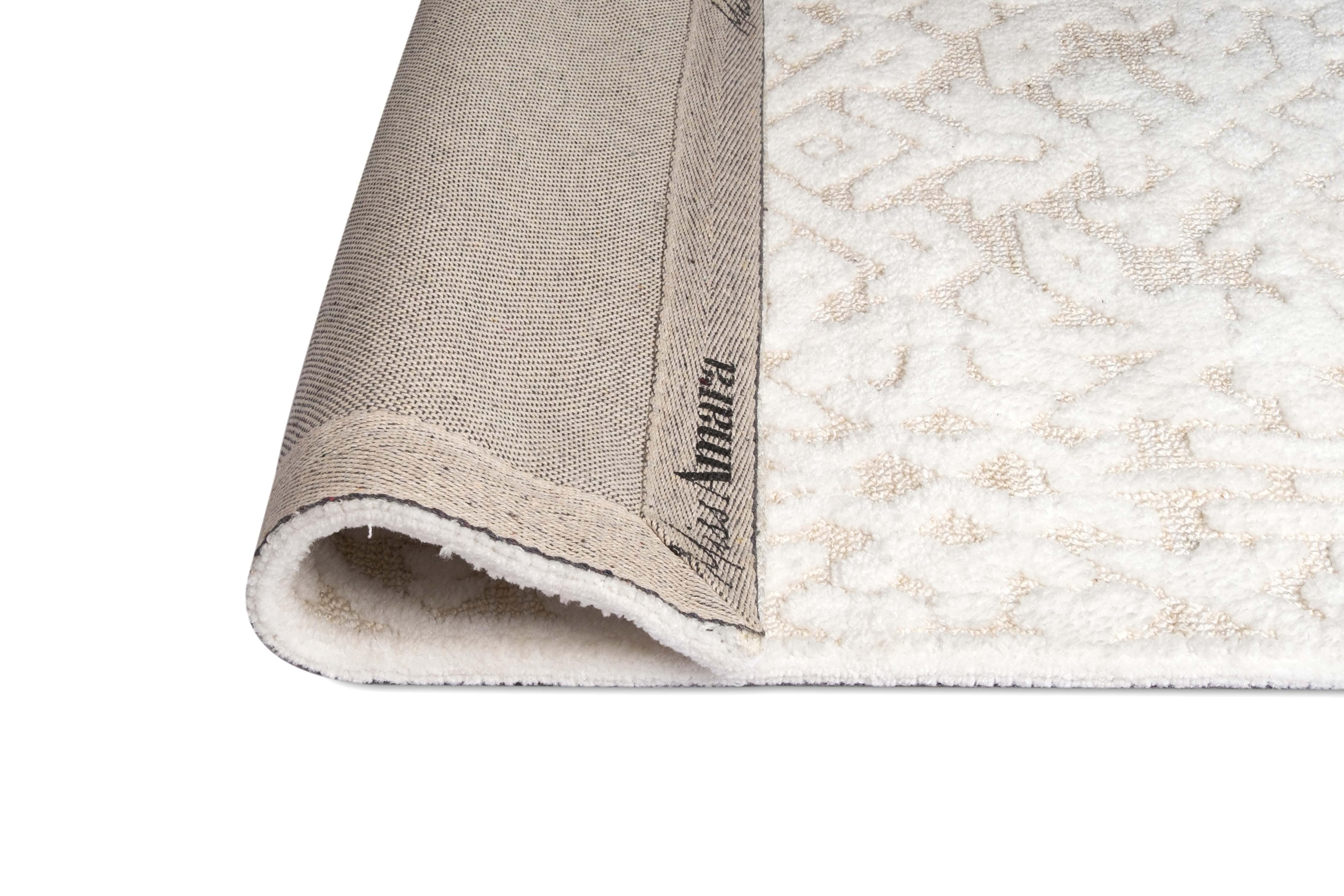 Josephine Ivory and Cream Tribal Transitional Runner Rug - Image 15