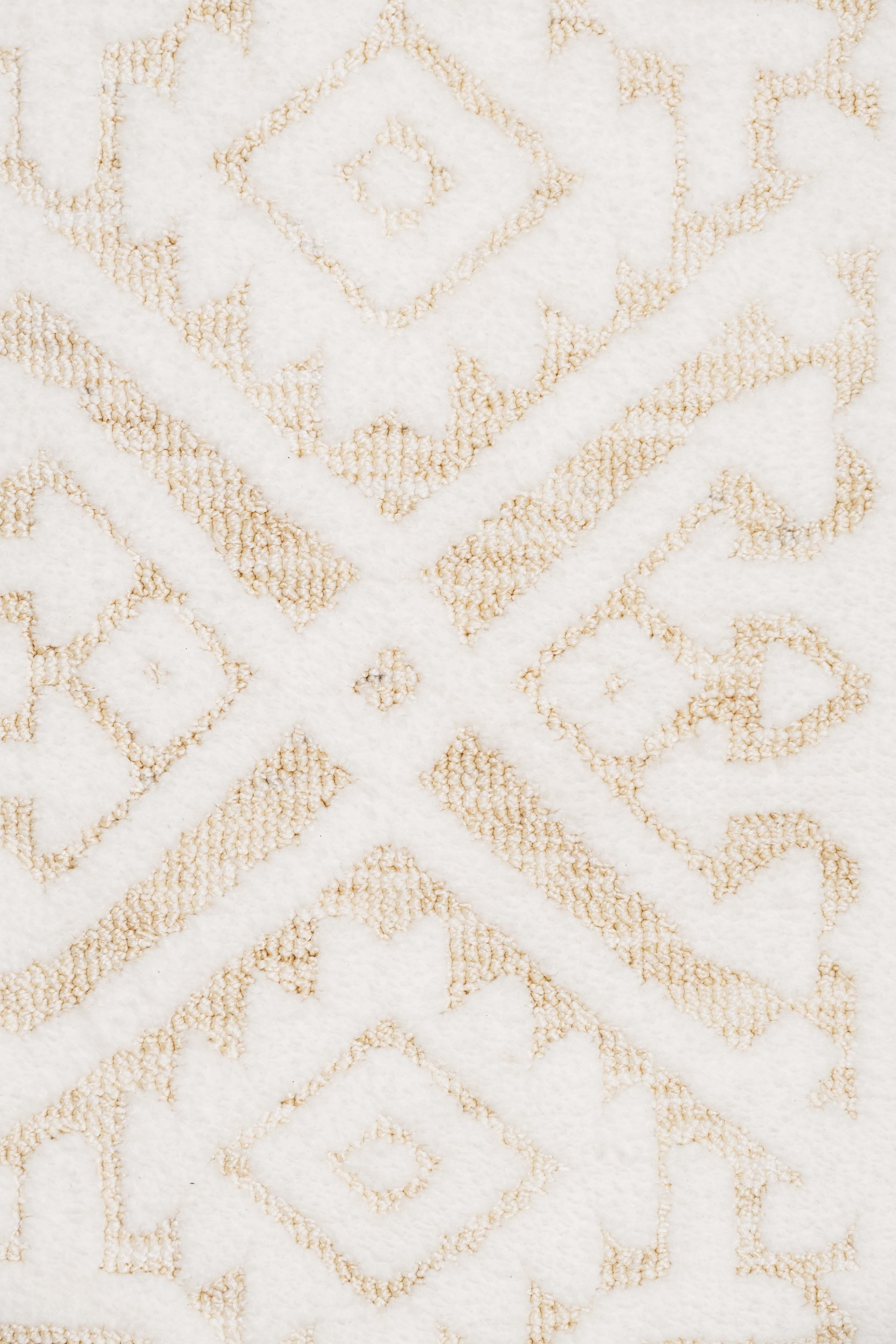 Josephine Ivory and Cream Tribal Transitional Runner Rug - Image 16