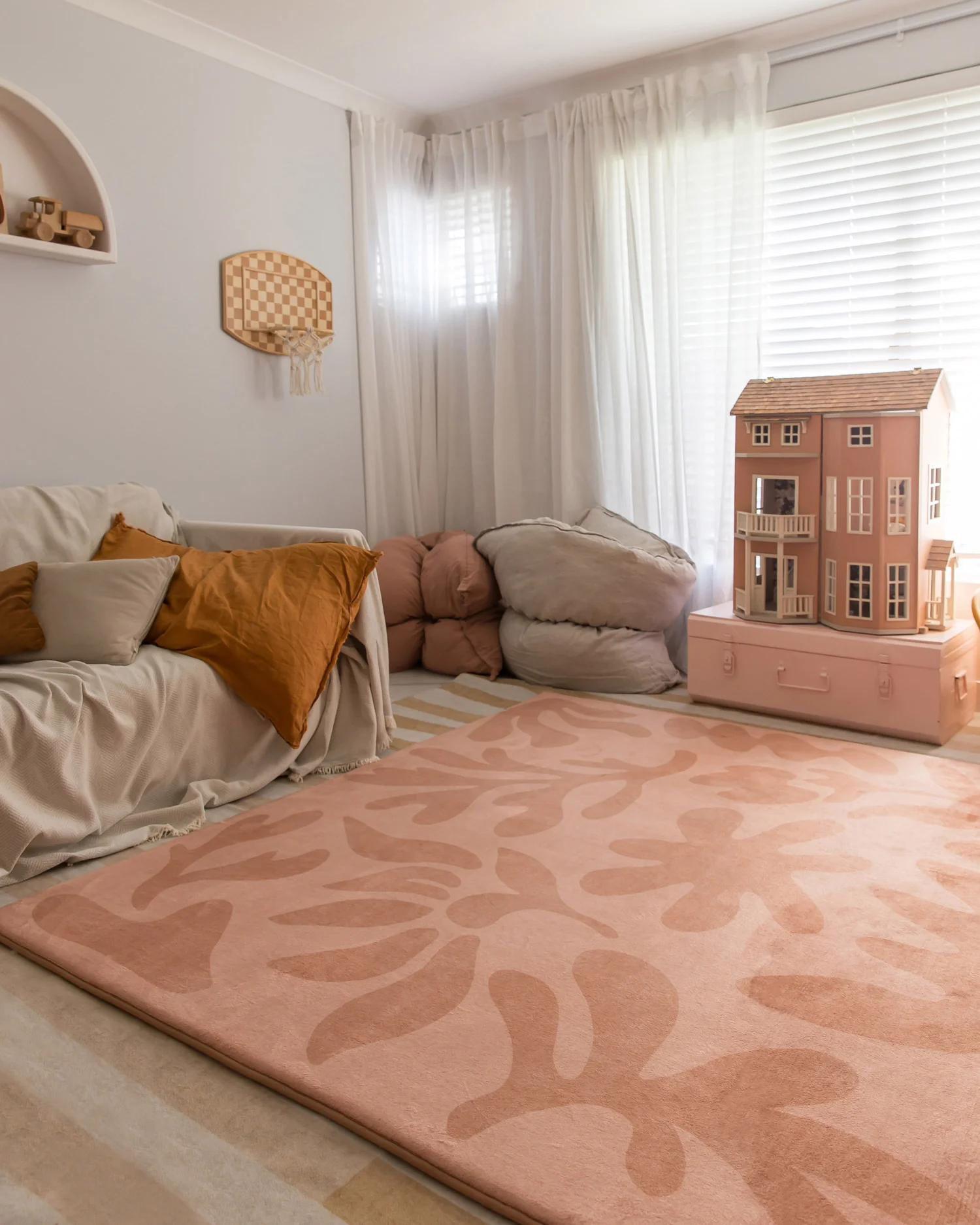 Juno Pink Terracotta Shapes Rollie Pollie Playmat - Image 4