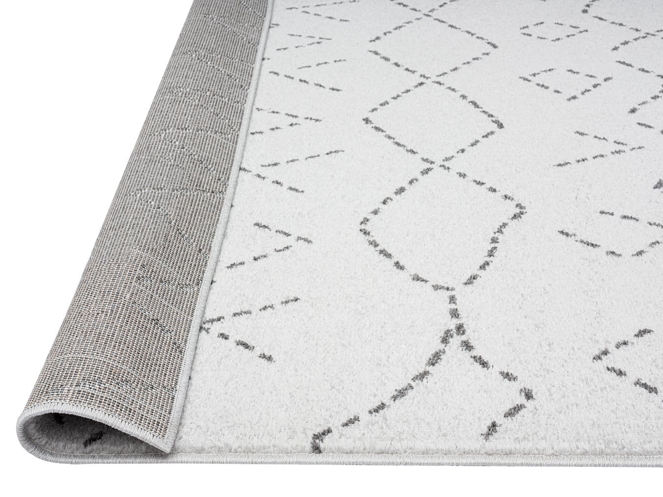Junya Grey And Ivory Runner Rug - Image 4