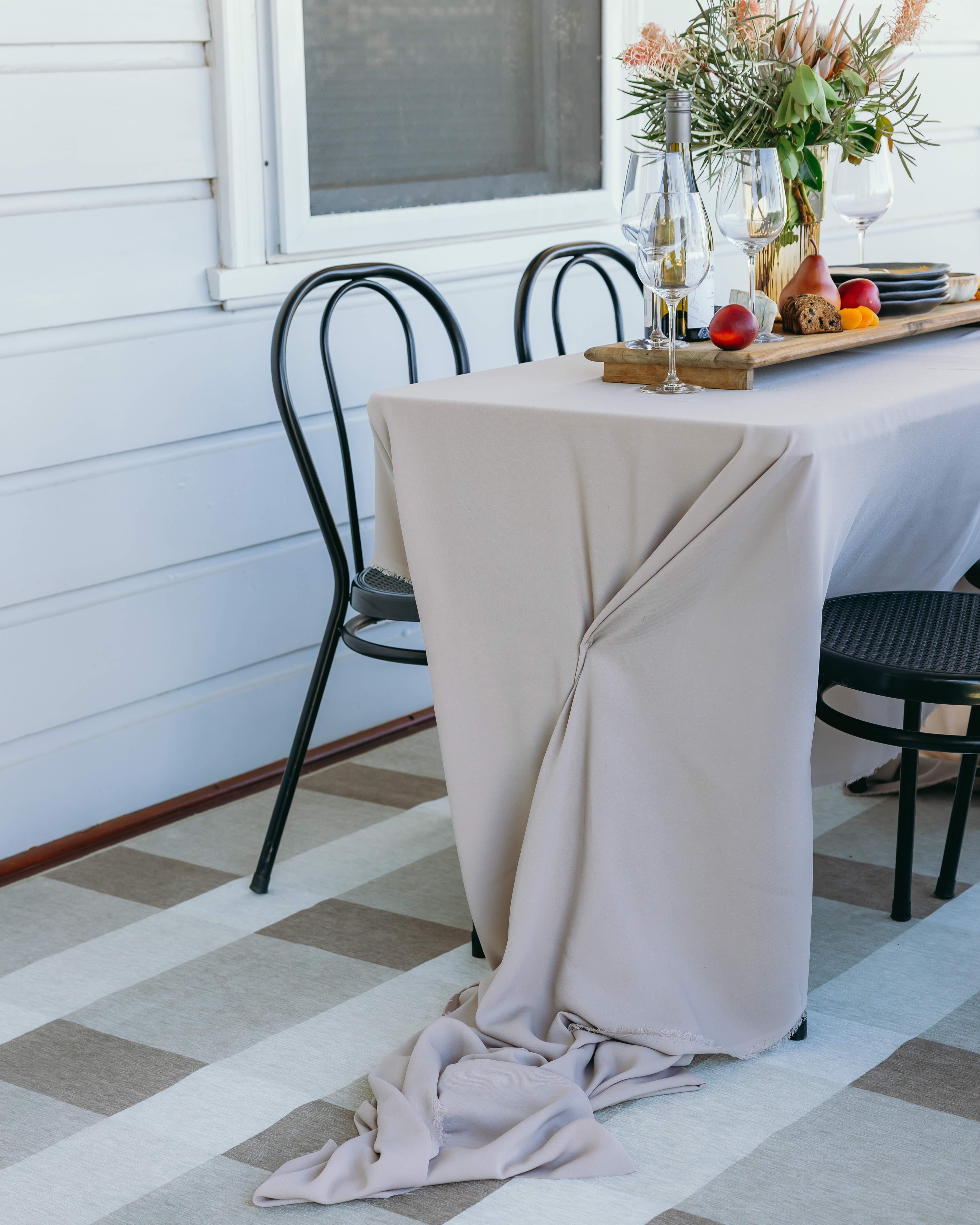 Jura Beige and Ivory Checkered Indoor Outdoor Rug - Image 6