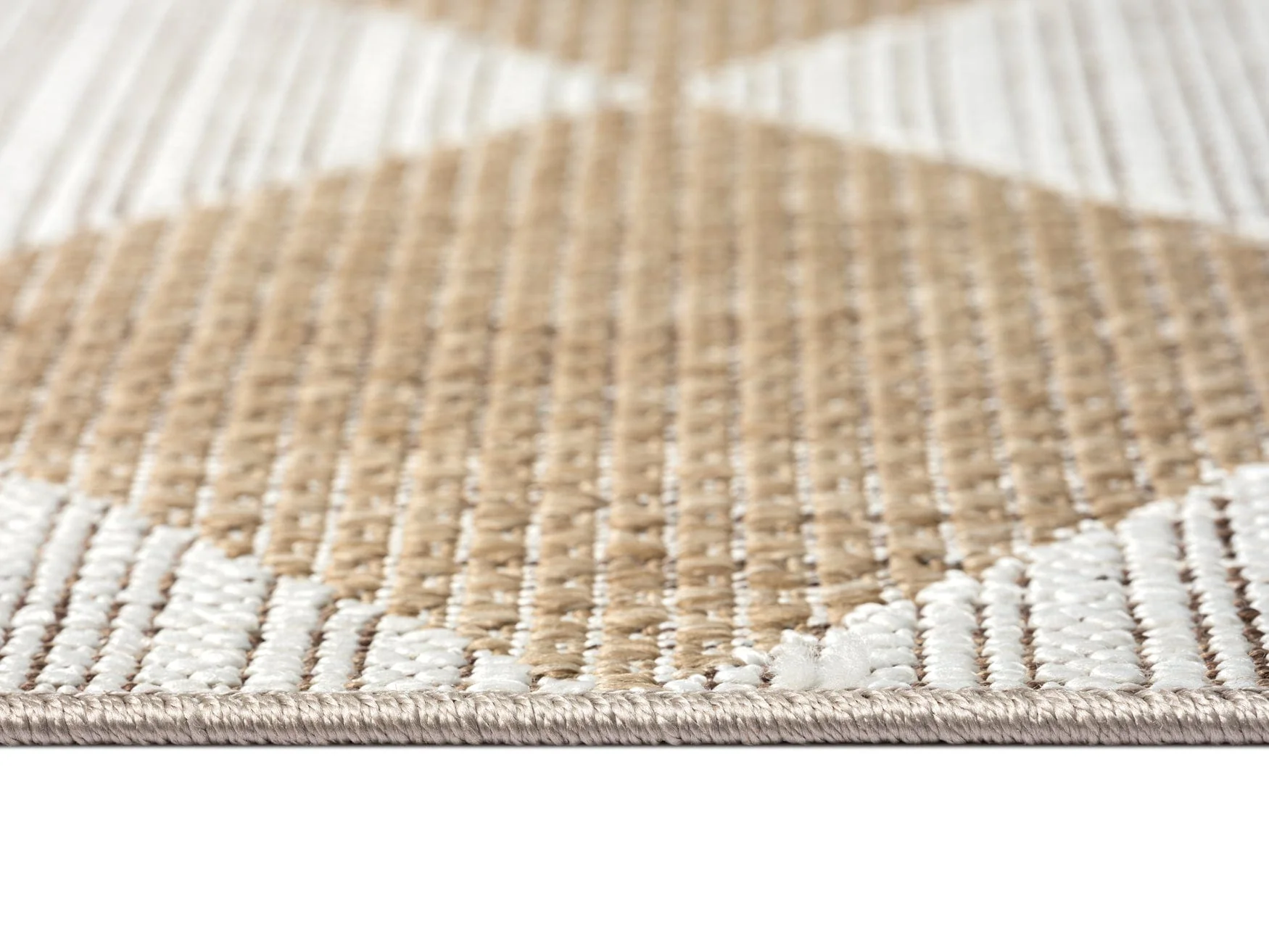 Kalei Brown and Ivory Checkered Flatweave Indoor Outdoor Rug - Image 10