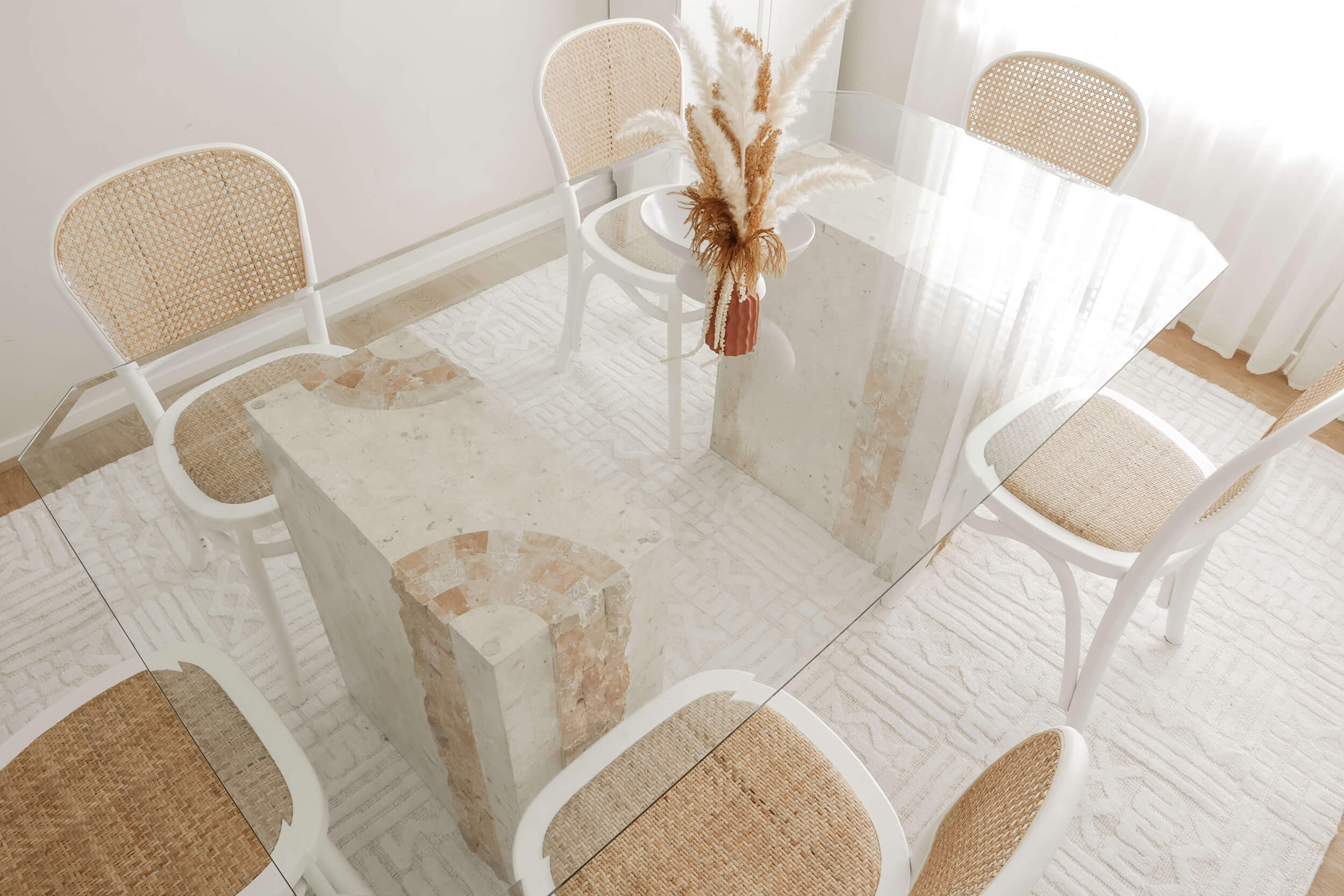 Kalinda Beige and Ivory Geometric Tribal Rug - Image 14