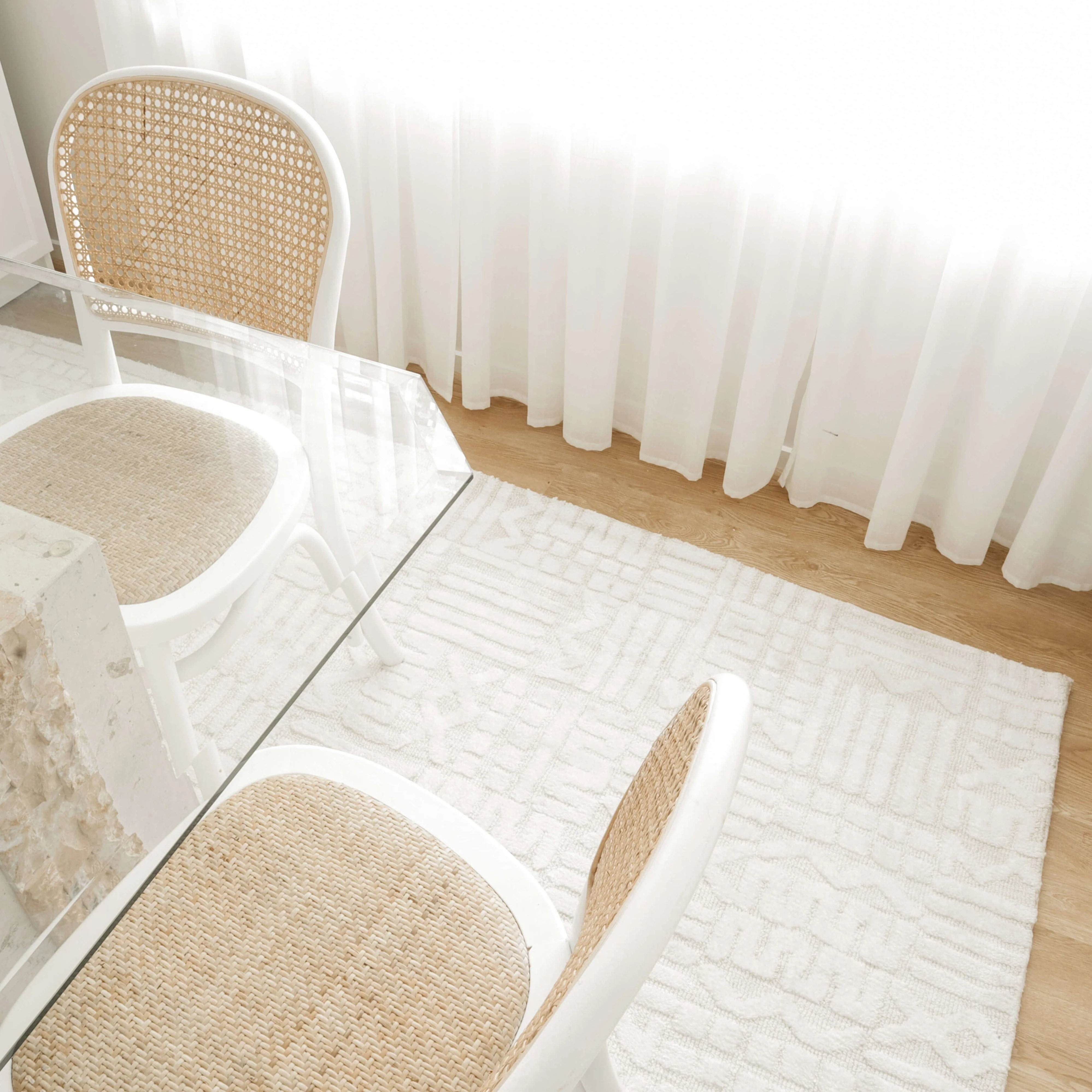 Kalinda Beige and Ivory Geometric Tribal Rug - Image 16