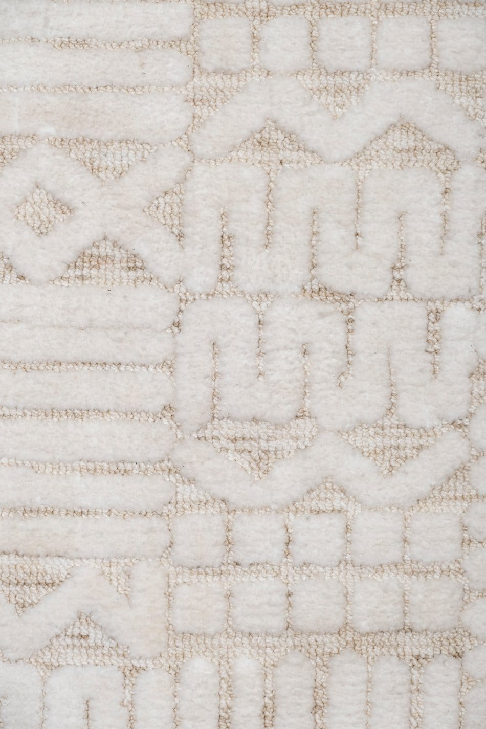 Kalinda Beige and Ivory Geometric Tribal Rug - Image 20
