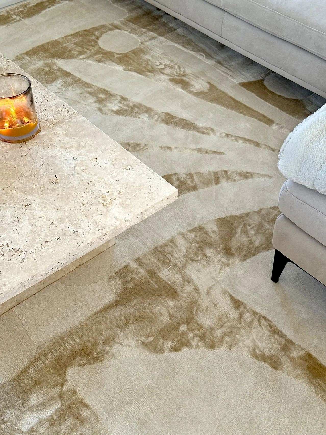 Kallua Textured Abstract Neutral Rug - Image 5