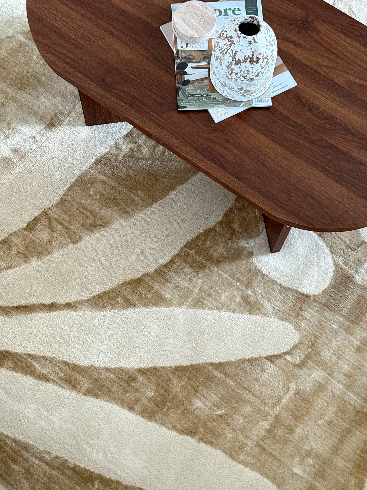 Kallua Textured Abstract Neutral Rug - Image 6