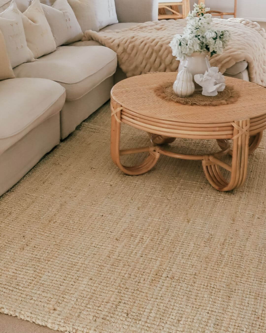 Kapoho Bleached Chunky Jute Rug - Image 2