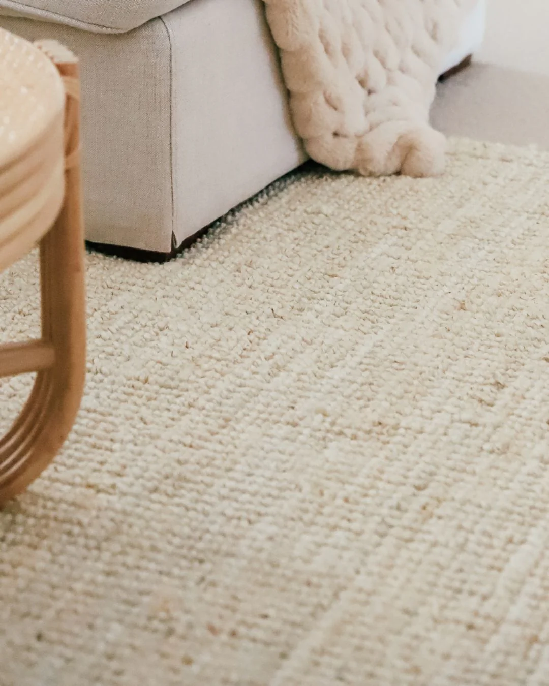 Kapoho Bleached Chunky Jute Rug - Image 3