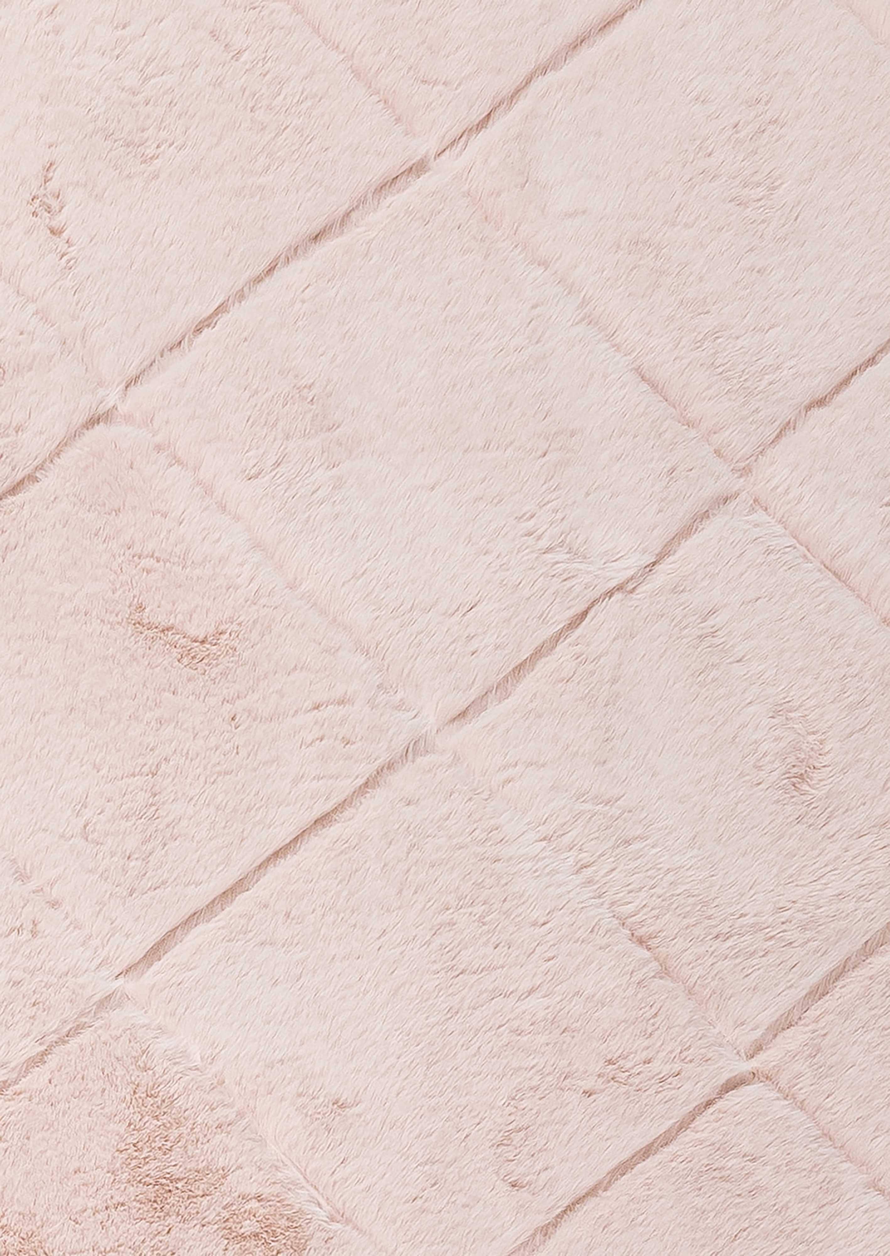 Karlie Blush Pink Diamond Shag Rug - Image 16