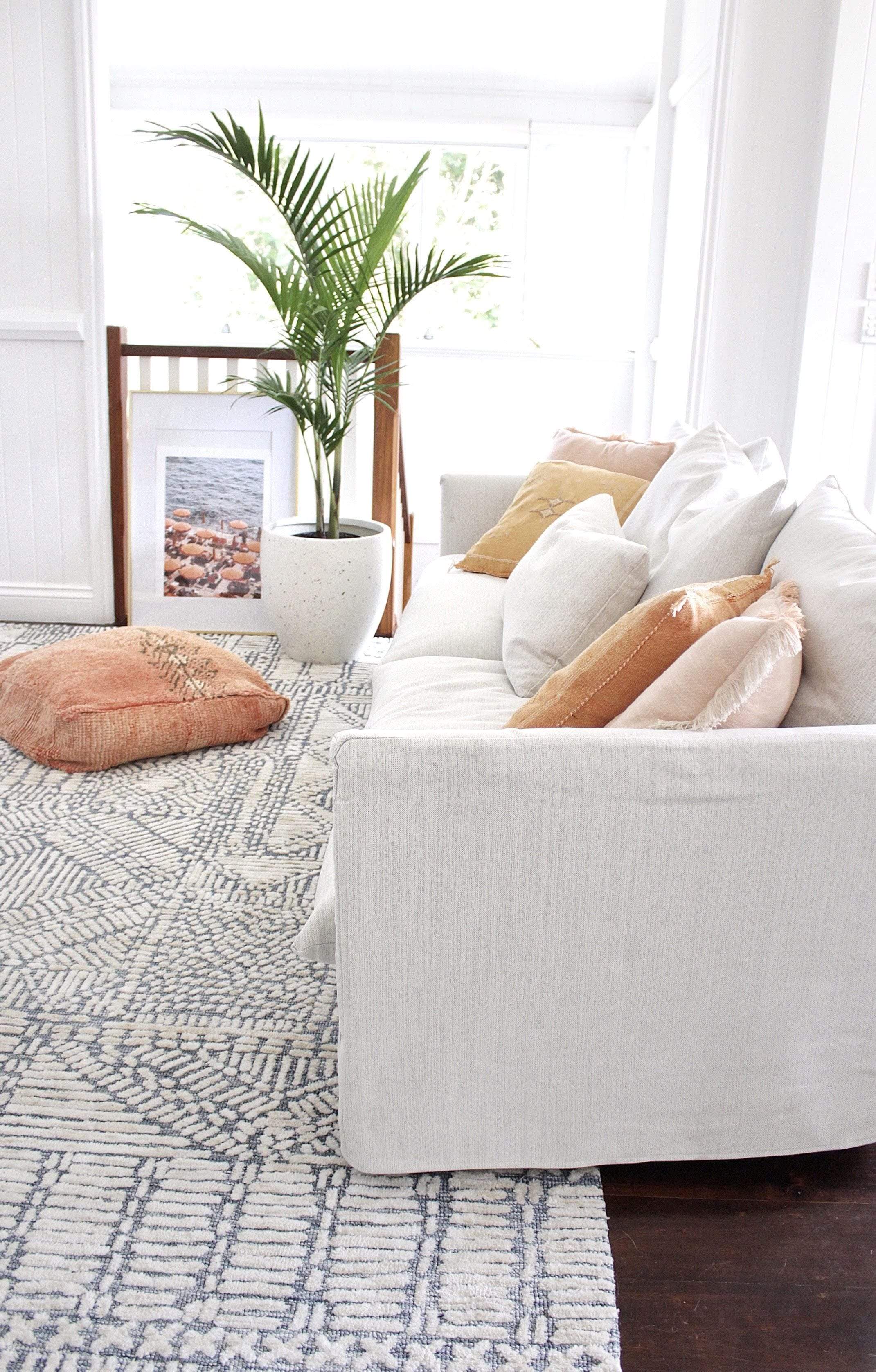 Karmen Blue and Ivory Geometric Patterned Rug - Image 6