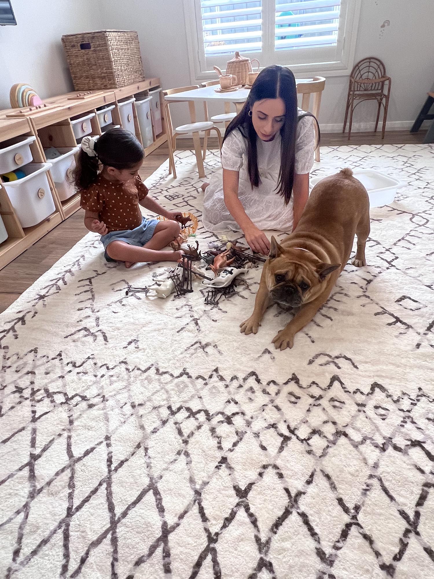 Karmina Brown and Cream Abstract Tribal Washable Rug - Image 14