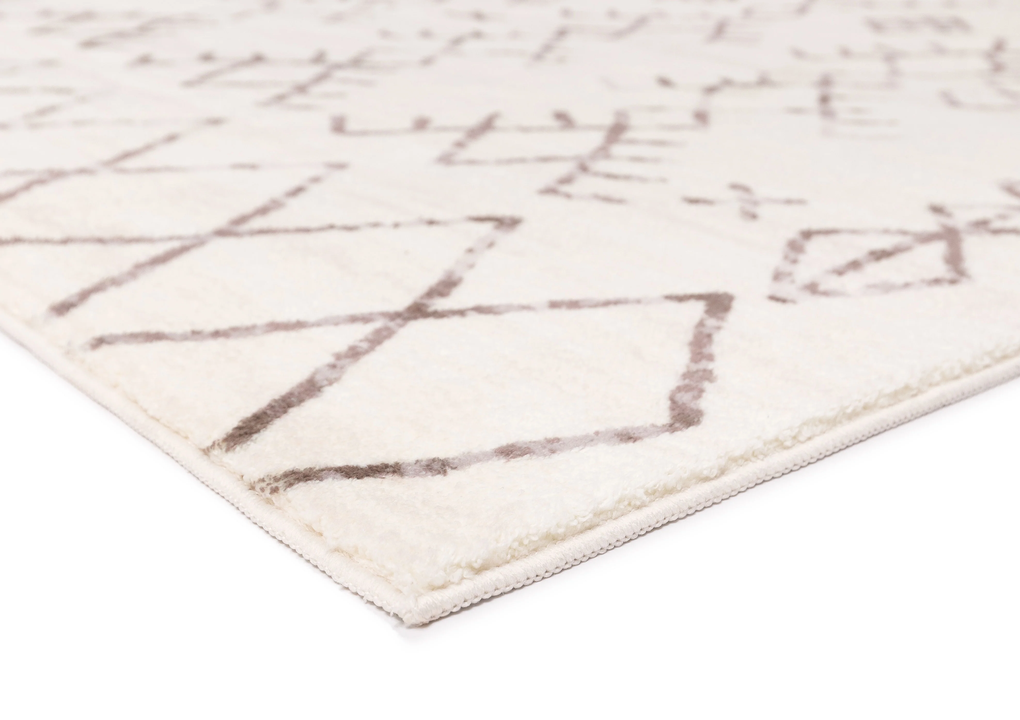 Karmina Brown and Cream Abstract Tribal Washable Rug - Image 17