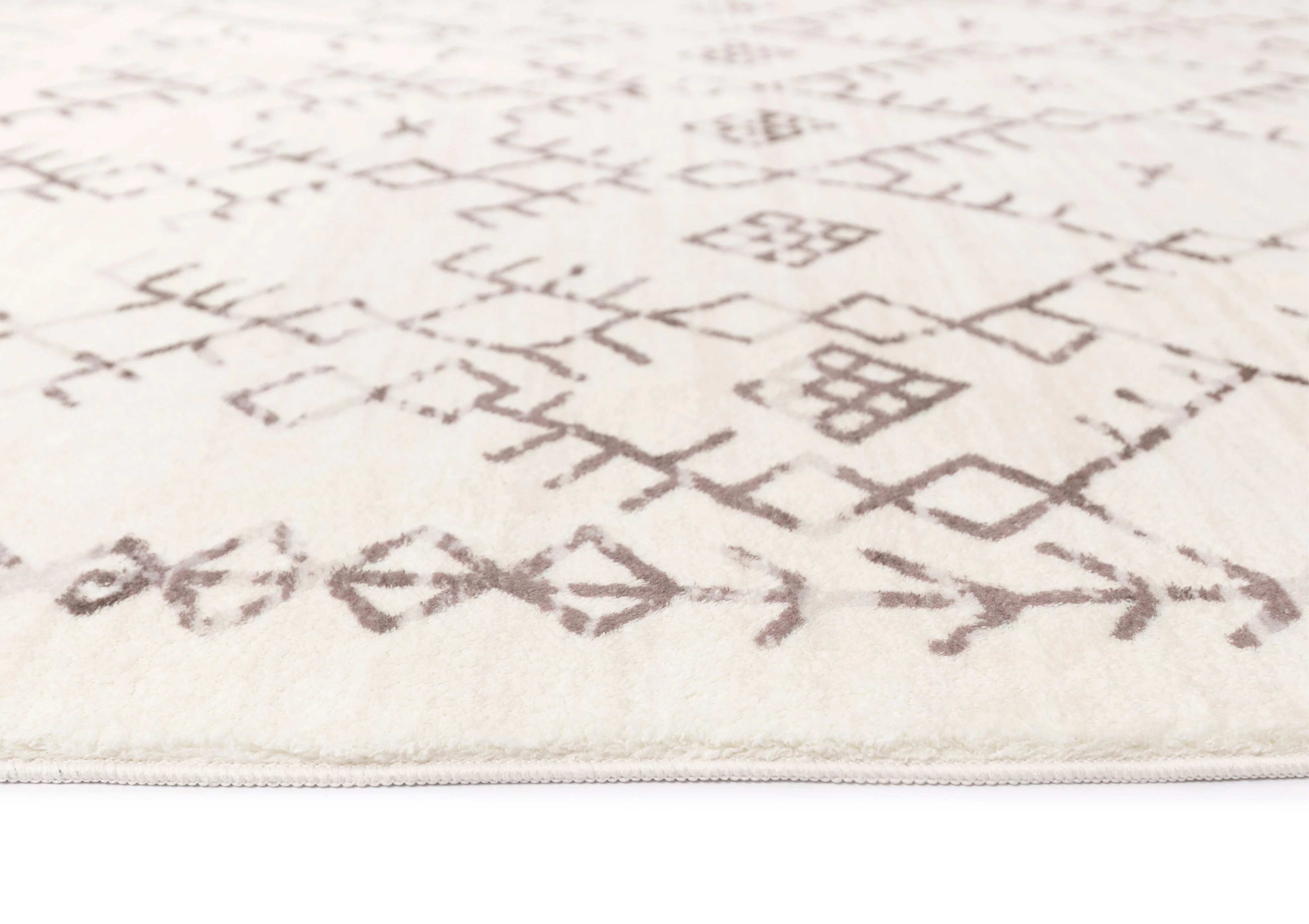Karmina Brown and Cream Abstract Tribal Washable Rug - Image 18