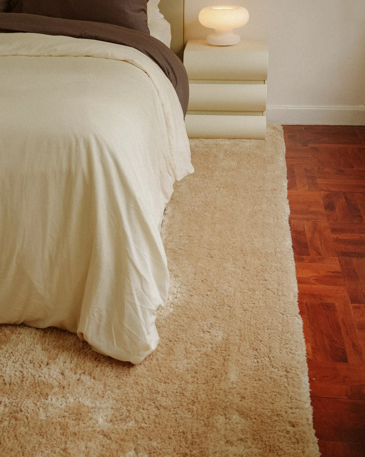 Kateena Beige Shag Rug - Image 2