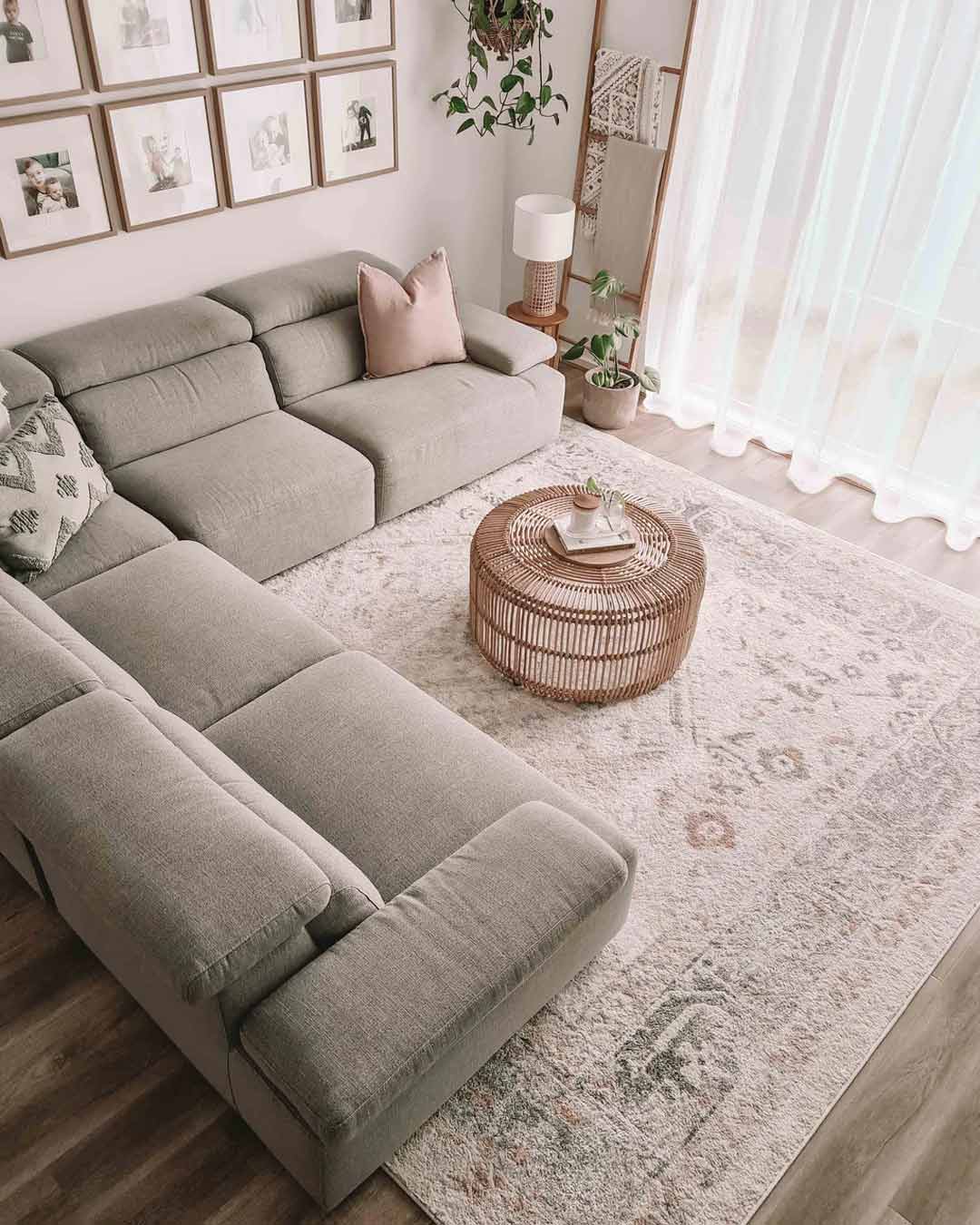 Katya Cream And Grey Multi-Colour Traditional Floral Rug - Image 2