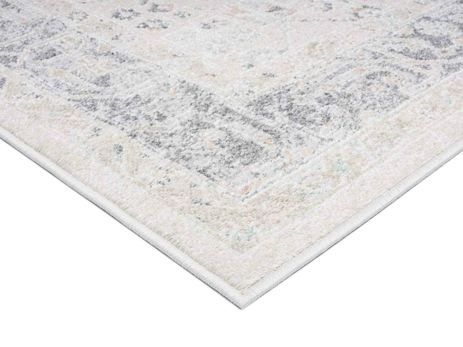 Katya Cream And Grey Multi-Colour Traditional Floral Rug - Image 6