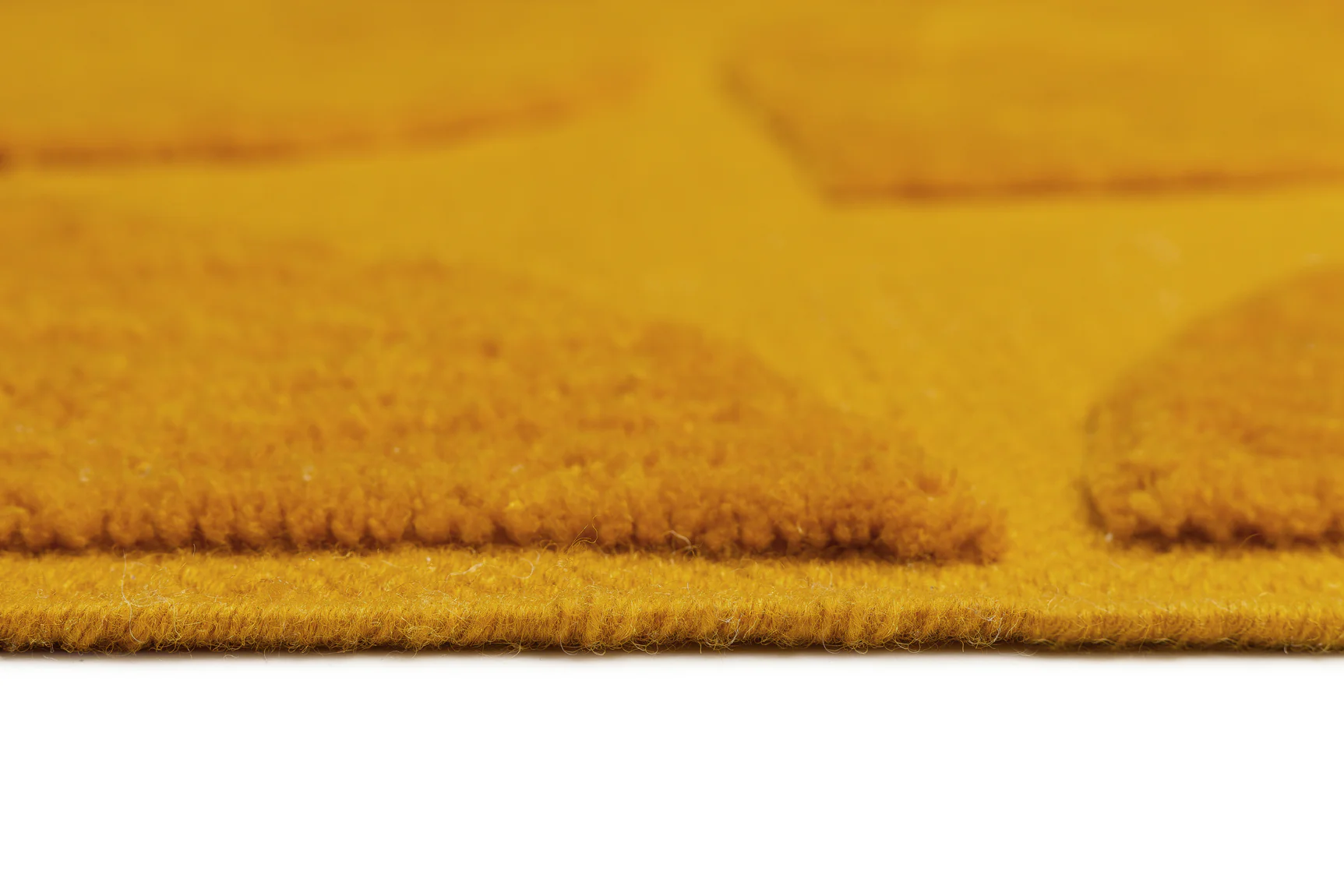 Kay Mustard Geometric Washable Wool Rug - Image 11