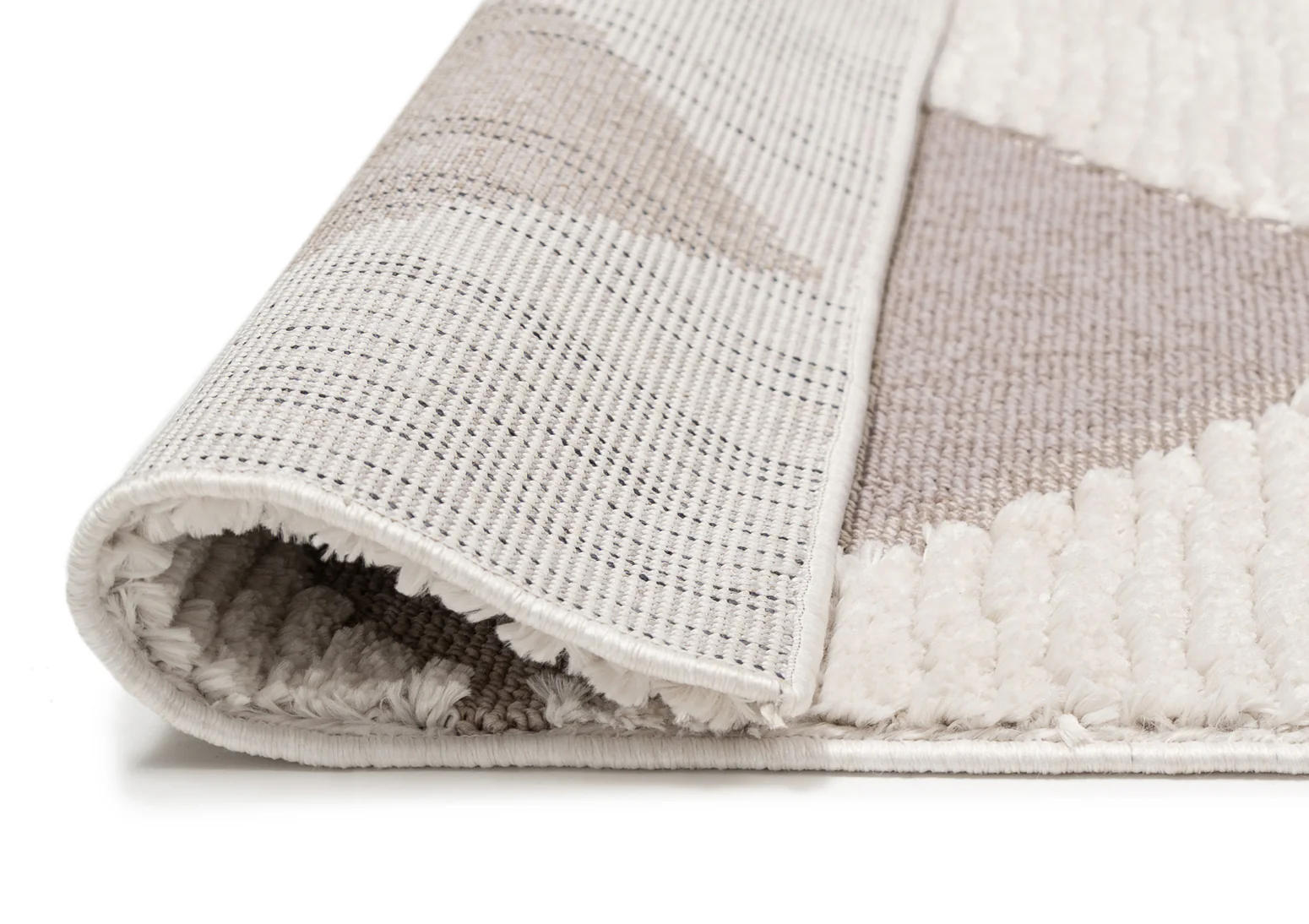 Kelsey Ivory and Beige Checkered Runner Rug - Image 10