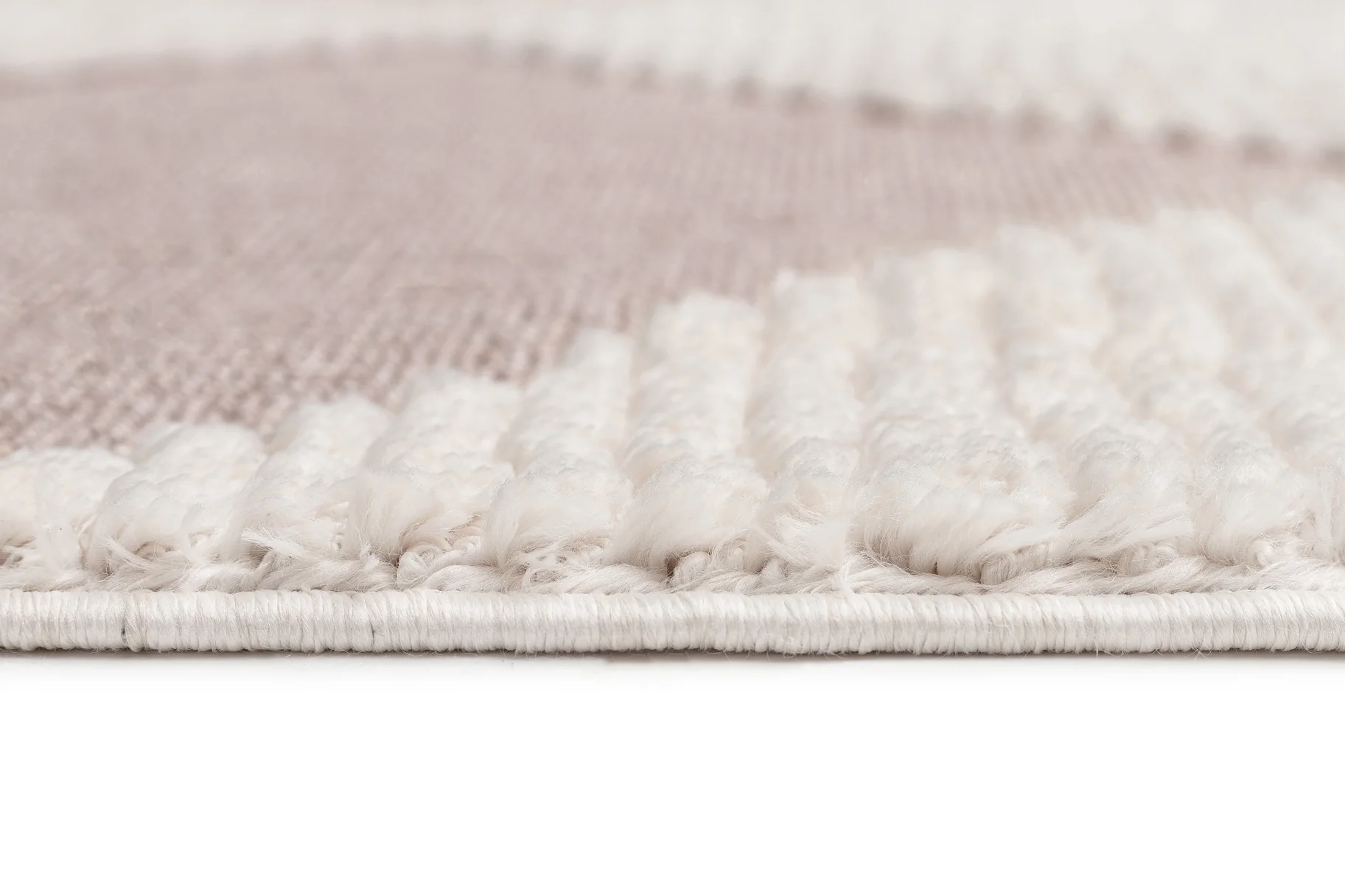 Kelsey Ivory and Beige Checkered Runner Rug - Image 12