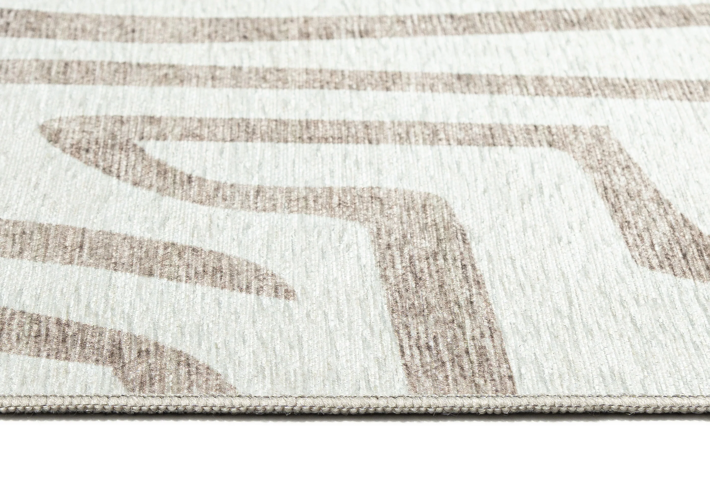 Kensa Grey Cream Indoor Outdoor Washable Rug - Image 8