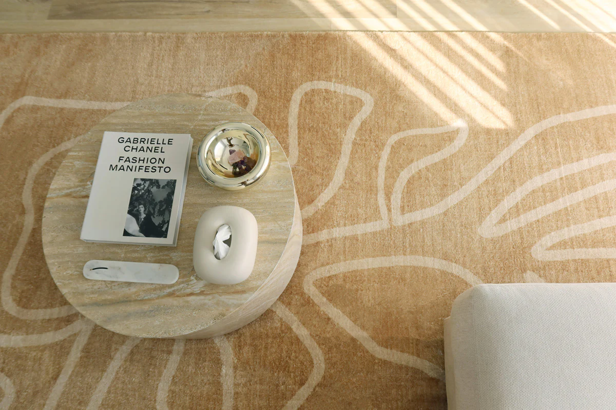 Khayana Brown Hand Drawn Washable Rug - Image 4