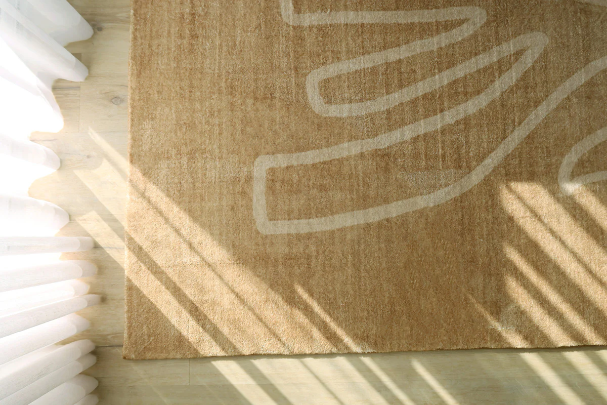 Khayana Brown Hand Drawn Washable Rug - Image 5