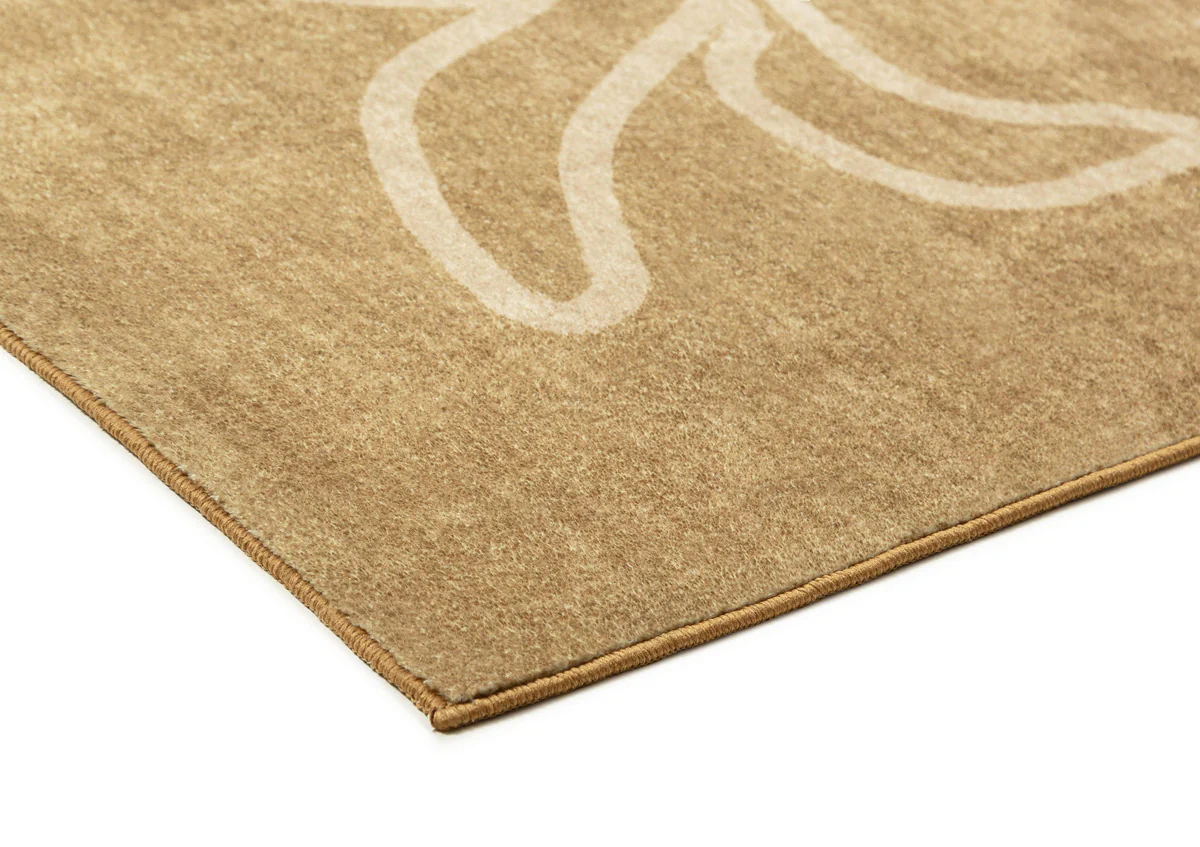 Khayana Brown Hand Drawn Washable Rug - Image 7