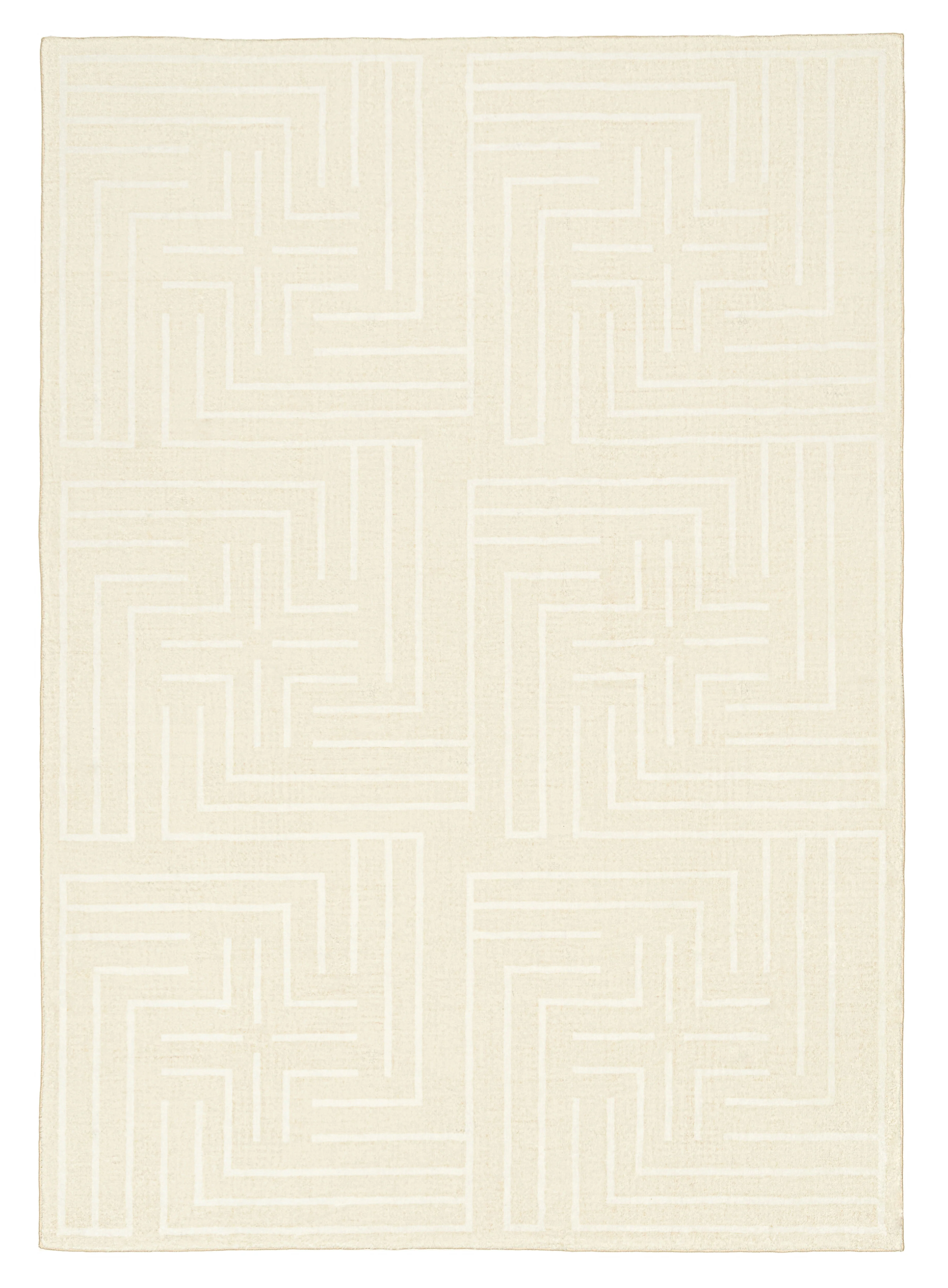 Kiana Cream Modern Washable Rug