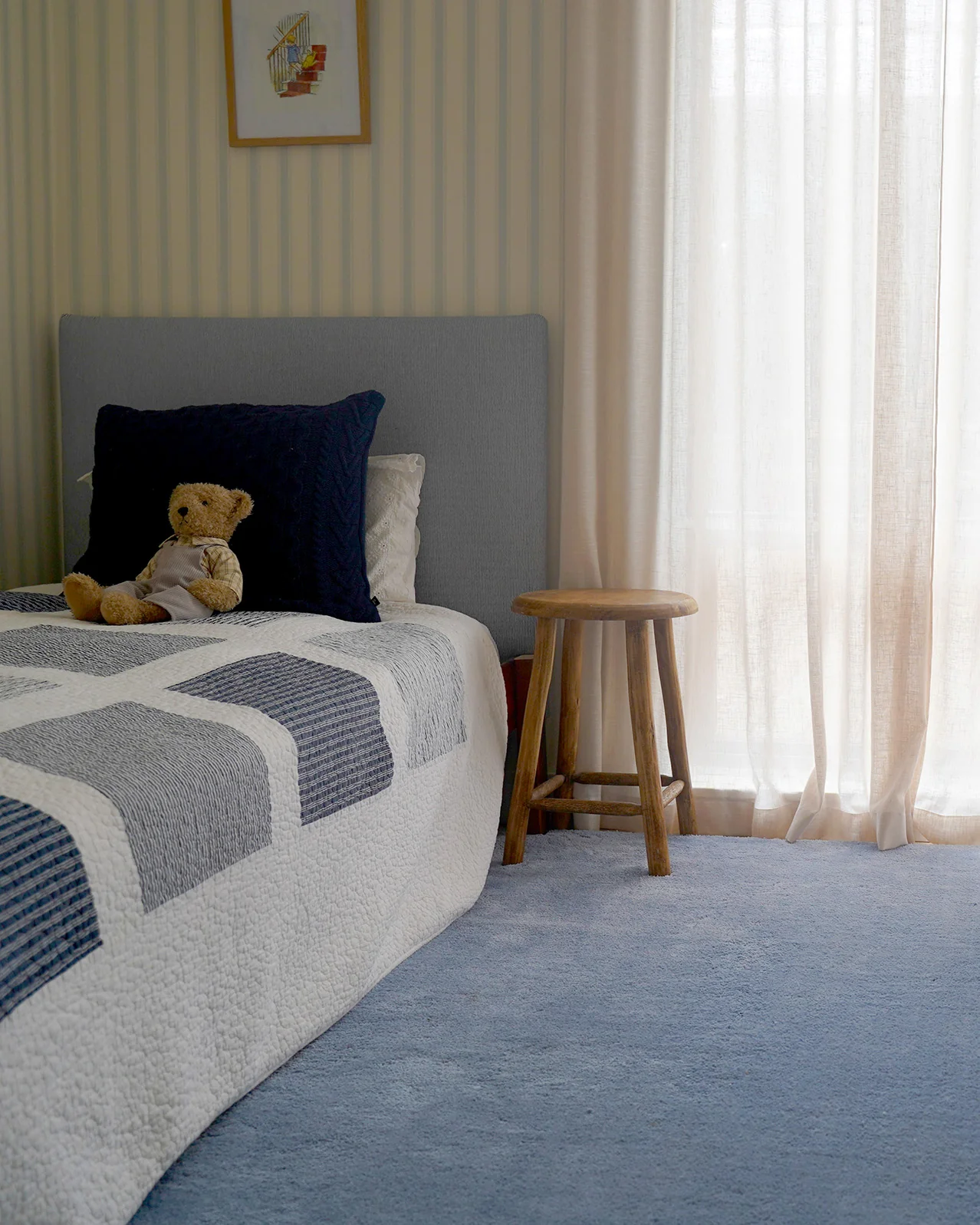 Kimi Soft Blue Shag Rug - Image 2