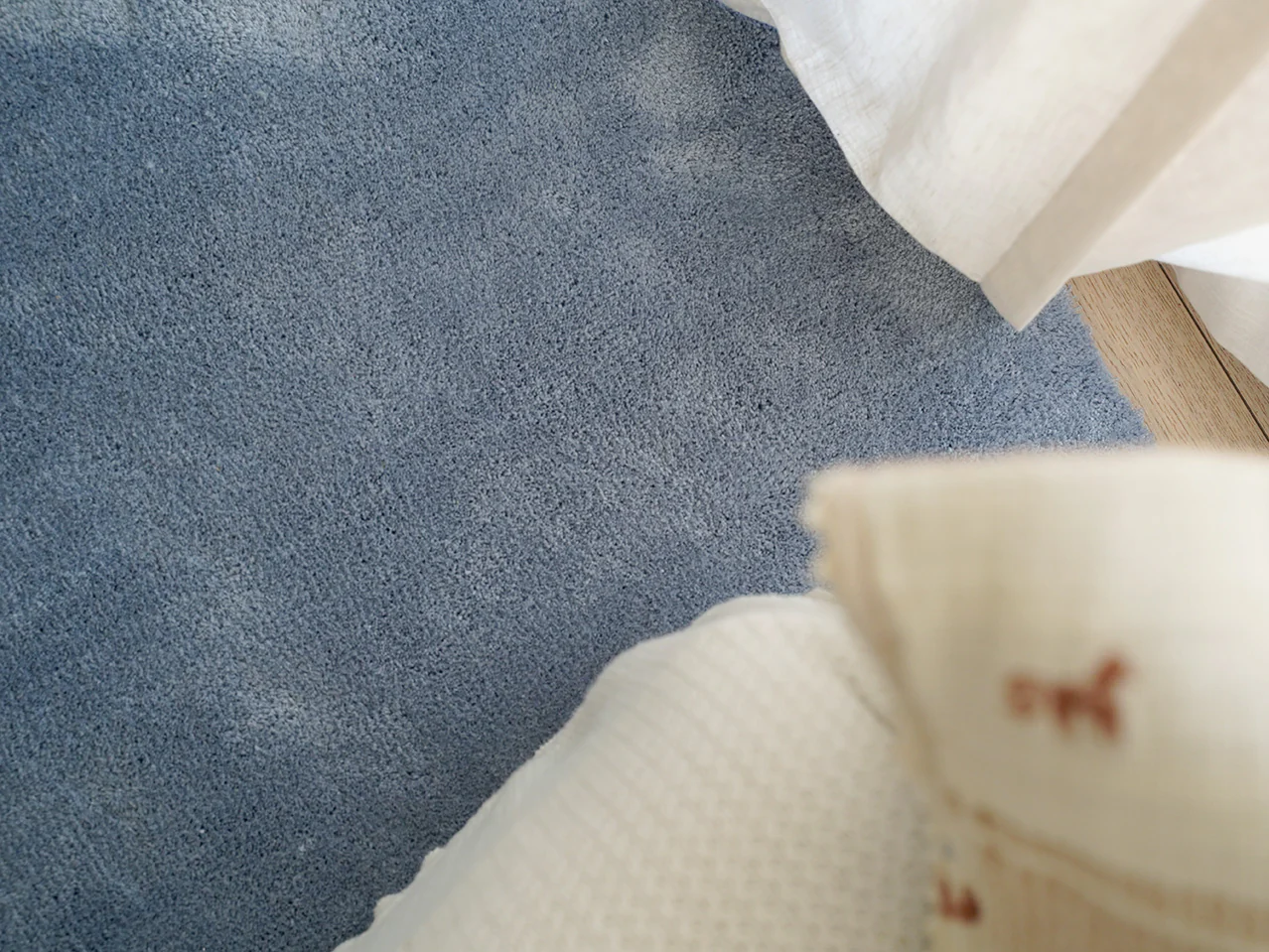 Kimi Soft Blue Shag Rug - Image 3
