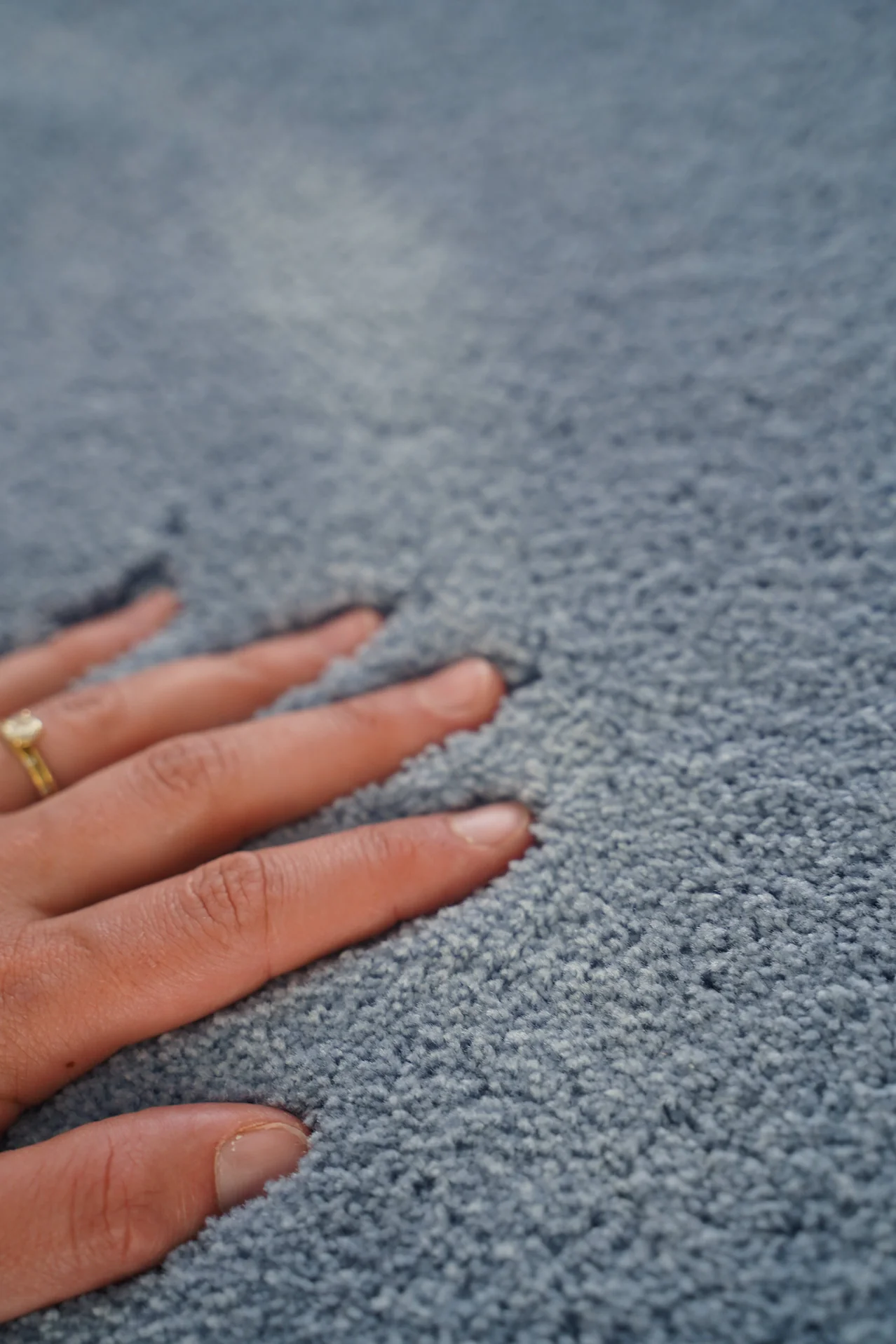 Kimi Soft Blue Shag Rug - Image 4