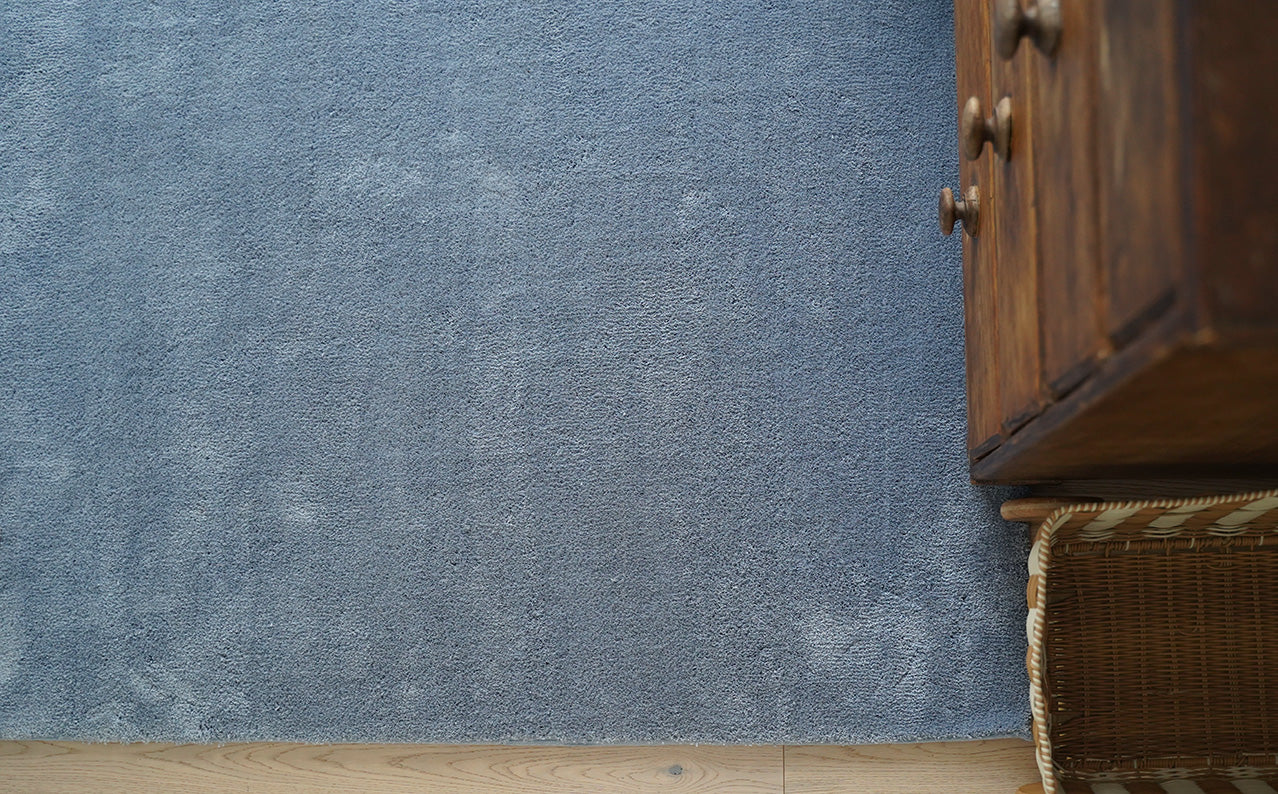 Kimi Soft Blue Shag Rug - Image 6