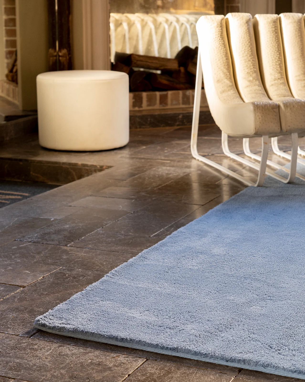 Kimi Soft Blue Shag Rug - Image 7